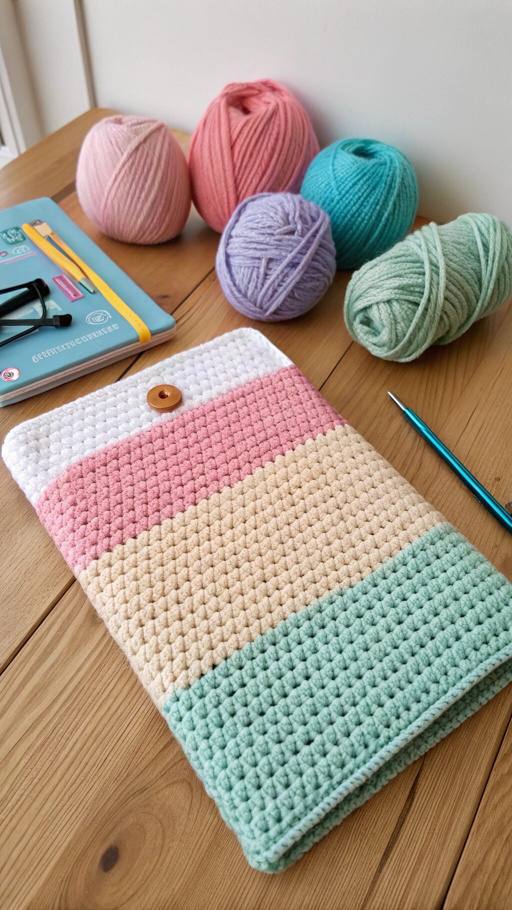 Color Block Crochet Sleeve