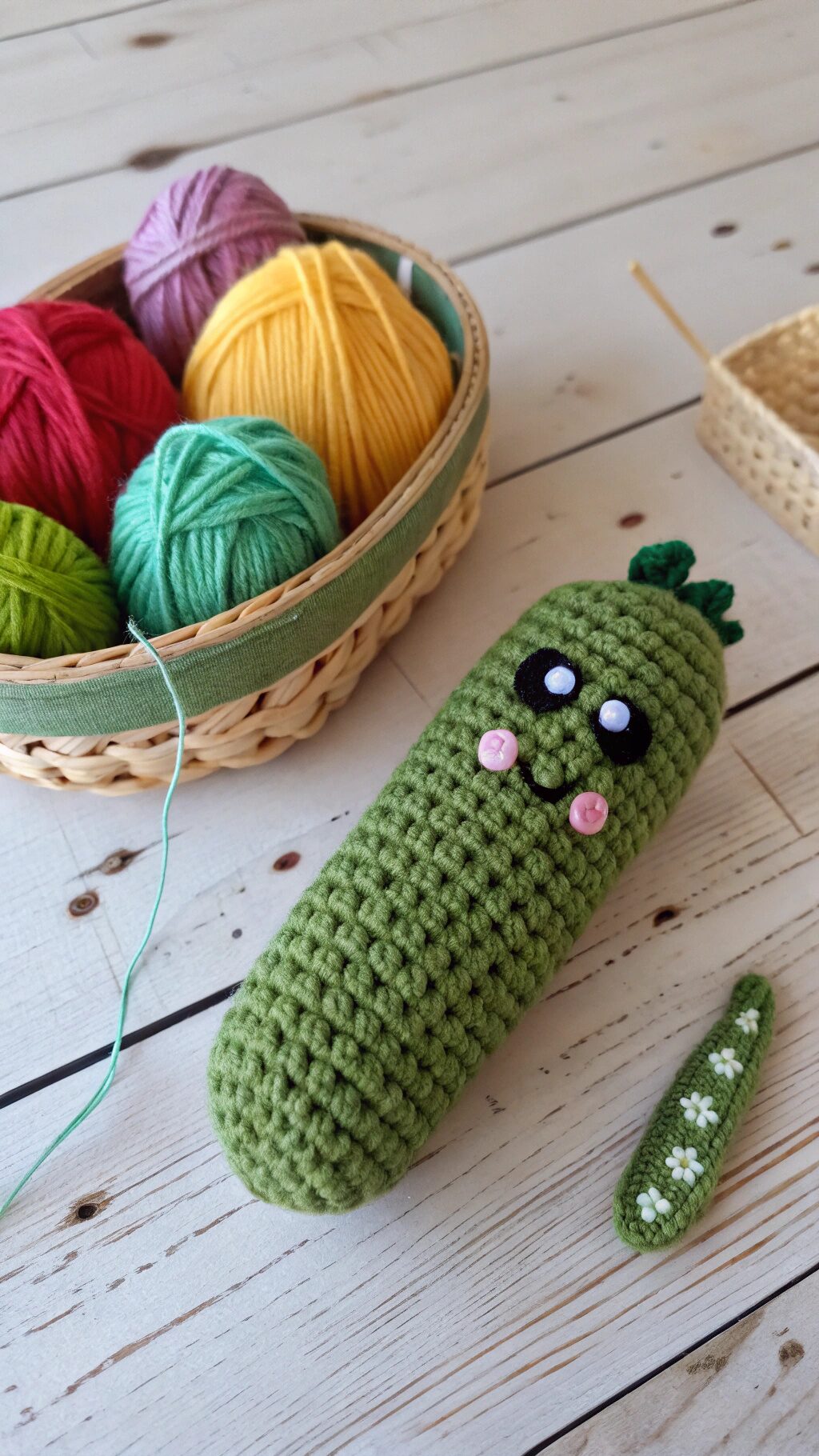 Cute Pickle Baby Rattle