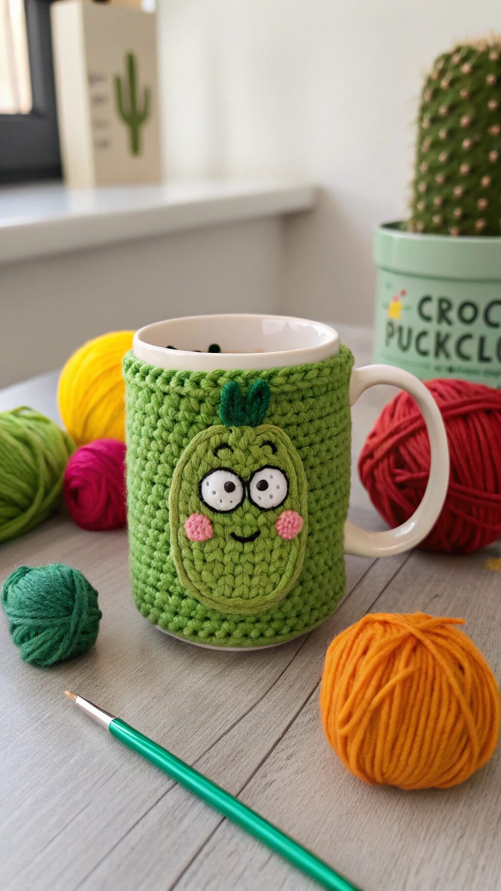 Pickle-Themed Mug Cozy