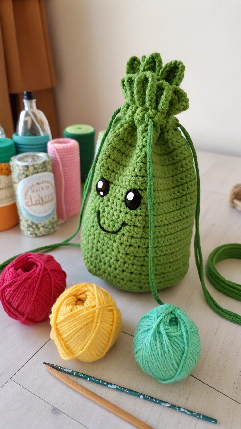Adorable Crochet Pickle Bag