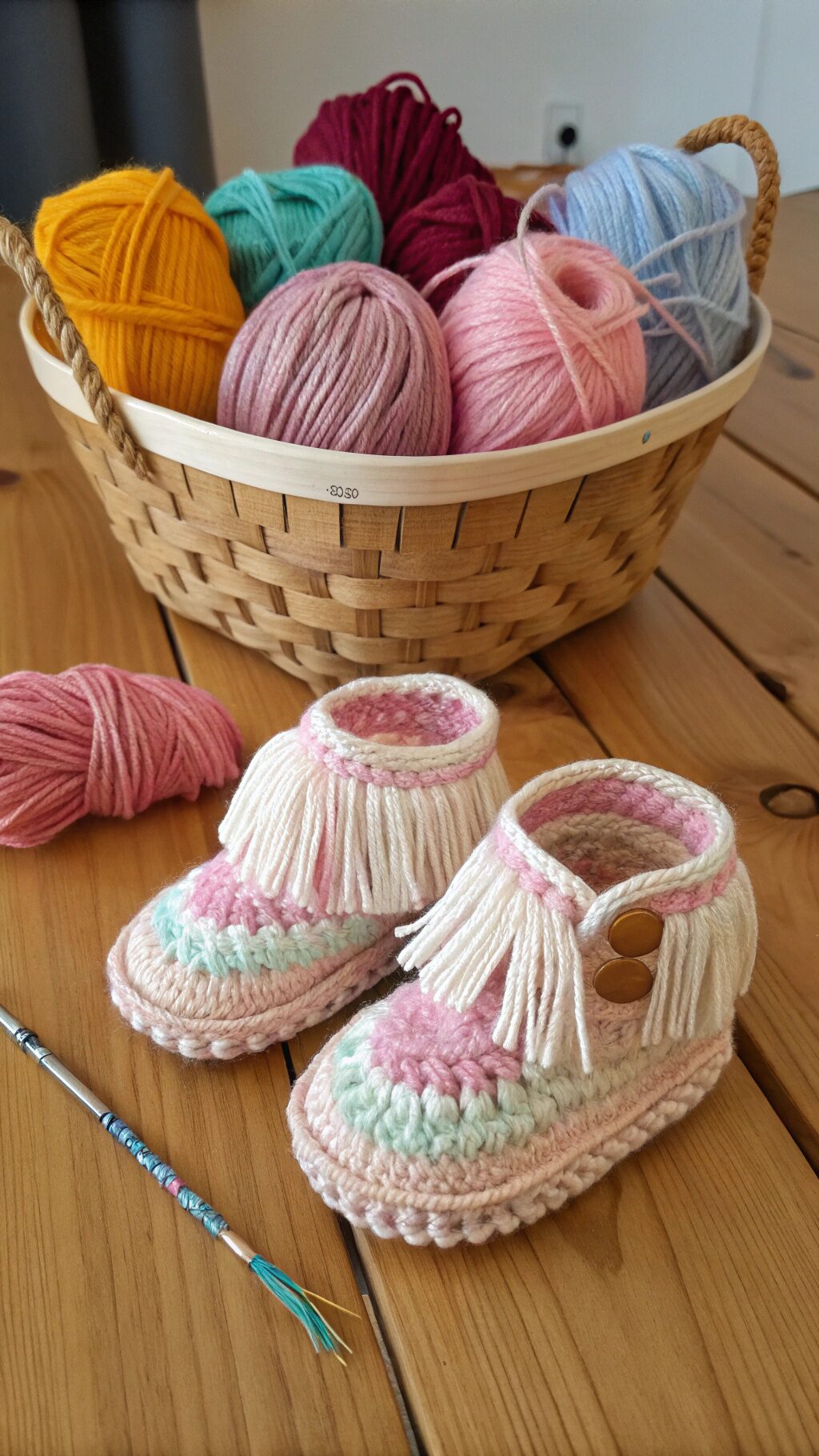 Playful Fringed Booties