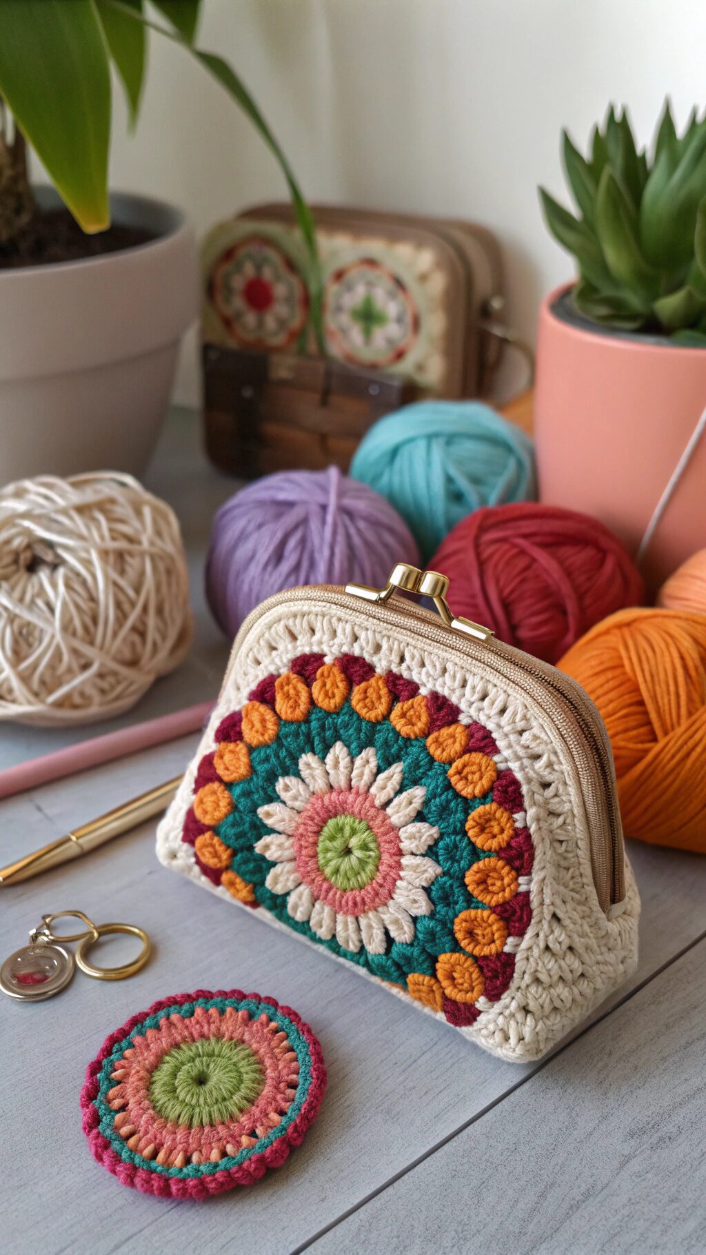 Boho Chic Crochet Clutch