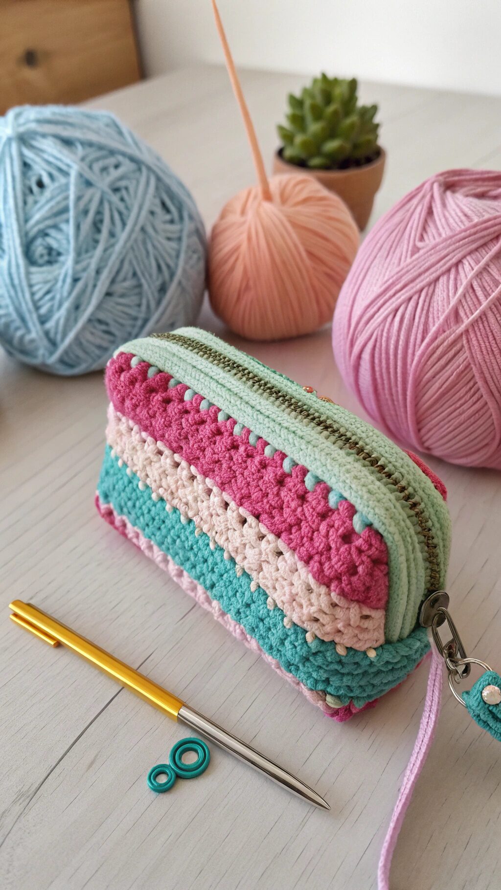 Compact Zippered Coin Pouch