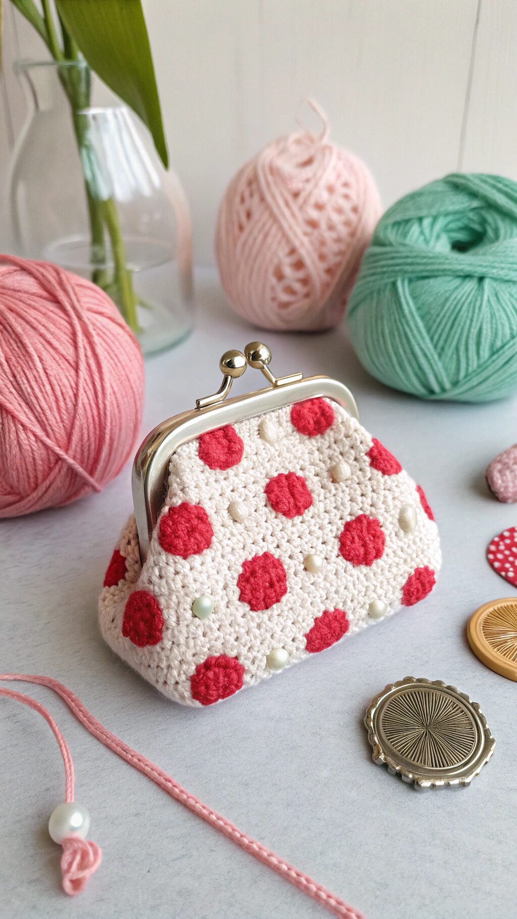 Retro Polka Dot Purse