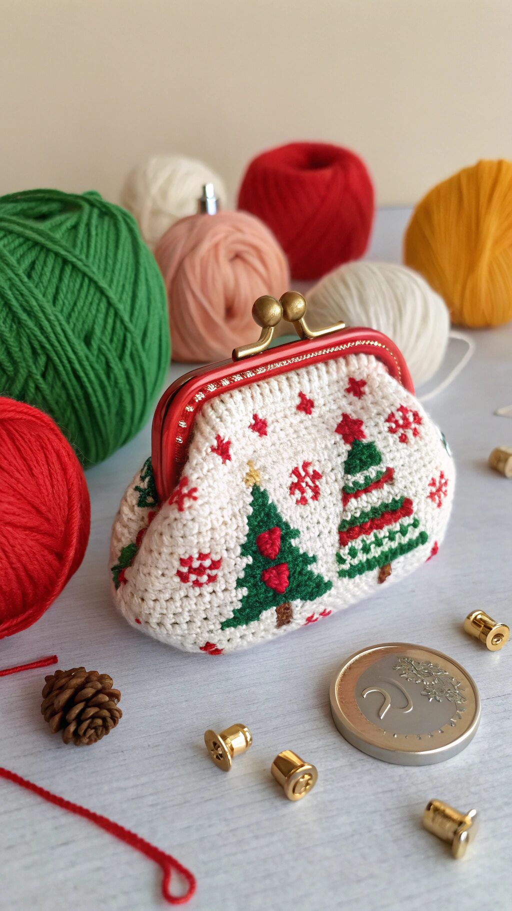 Festive Holiday-Themed Pouch