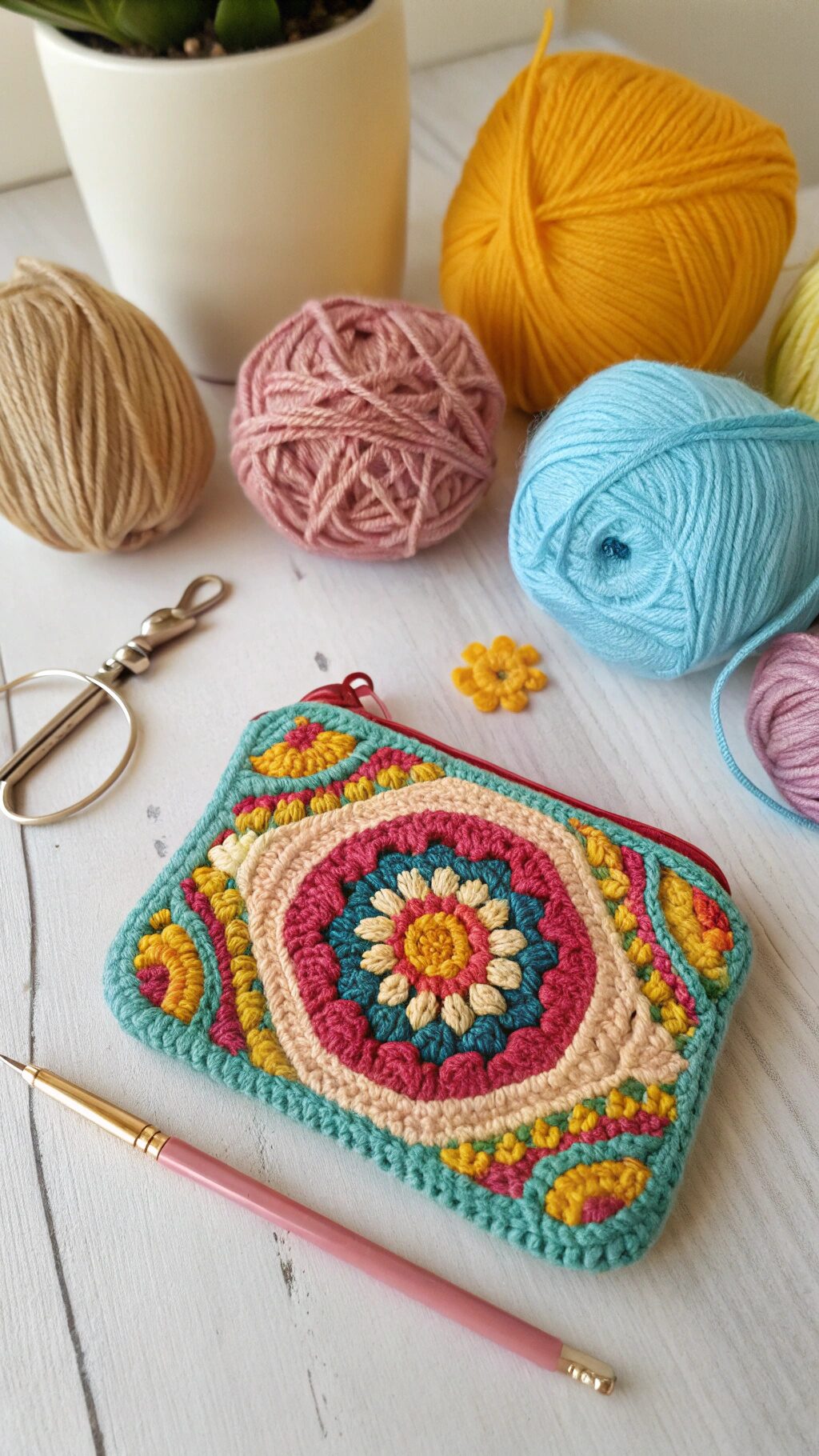 Artistic Hand-Painted Purse