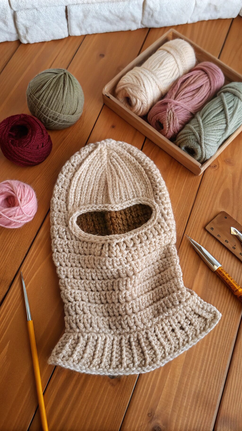 Kids' Crochet Balaclava