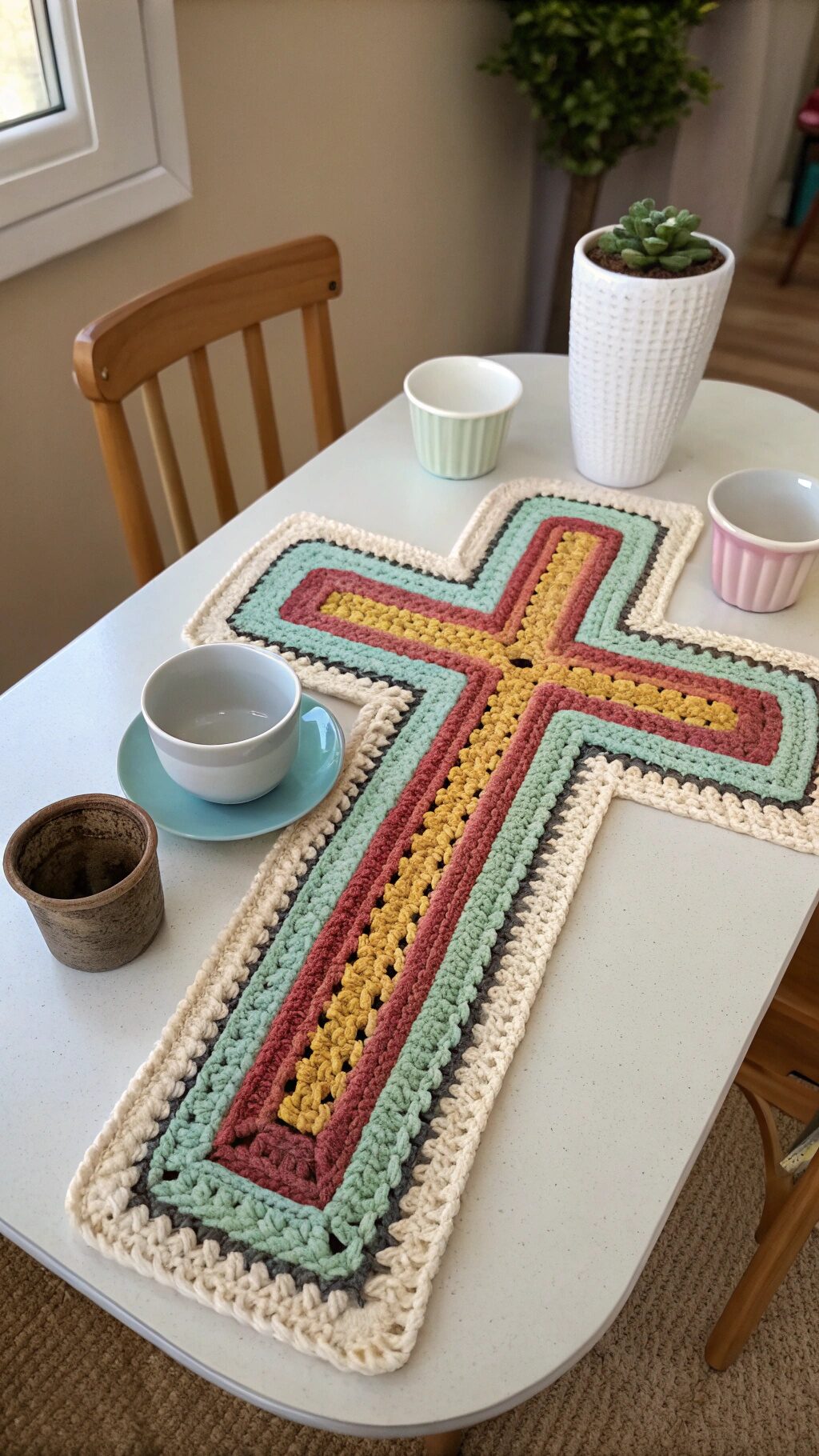 Cross Table Decor