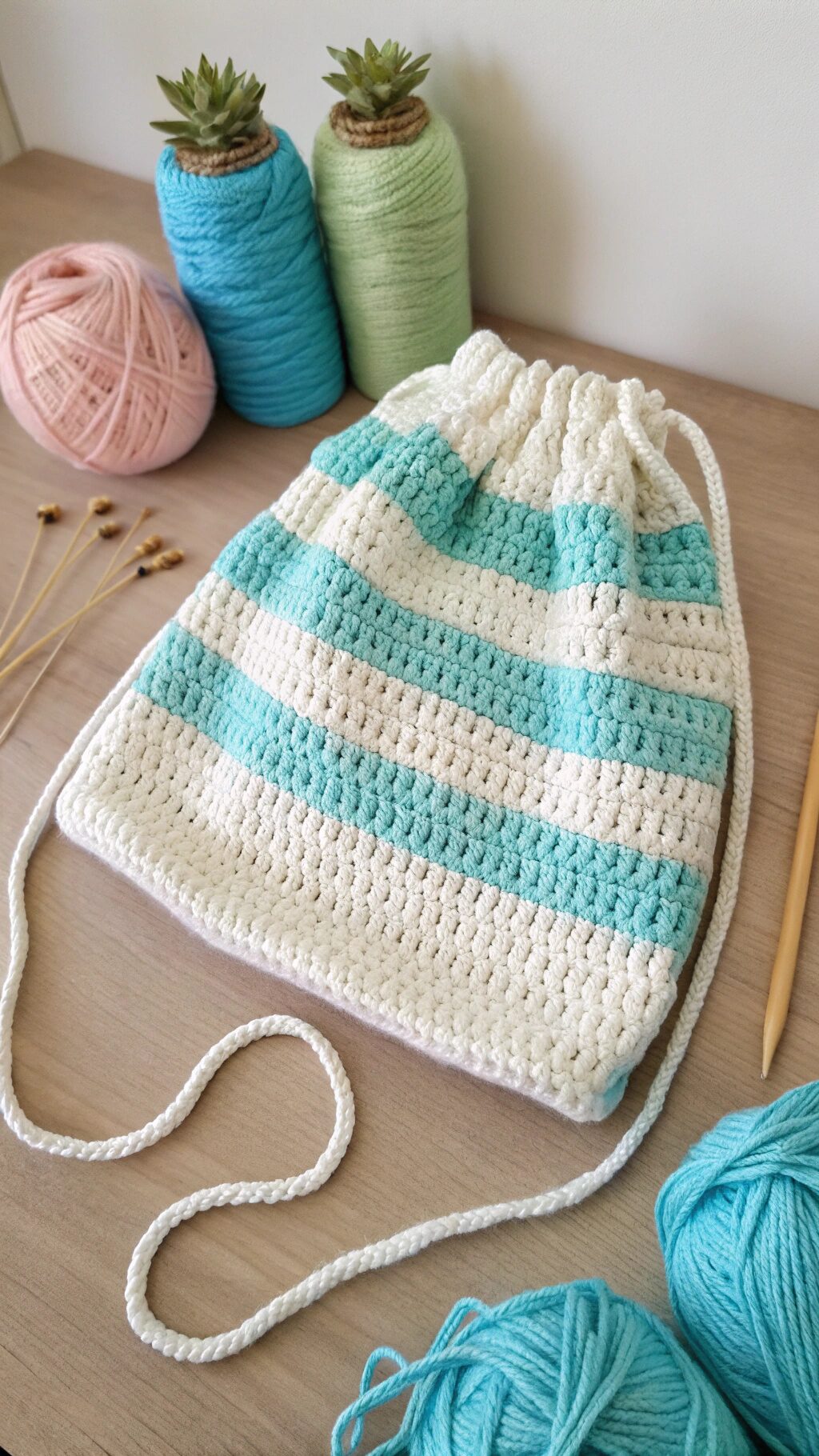 Beachy Striped Tote
