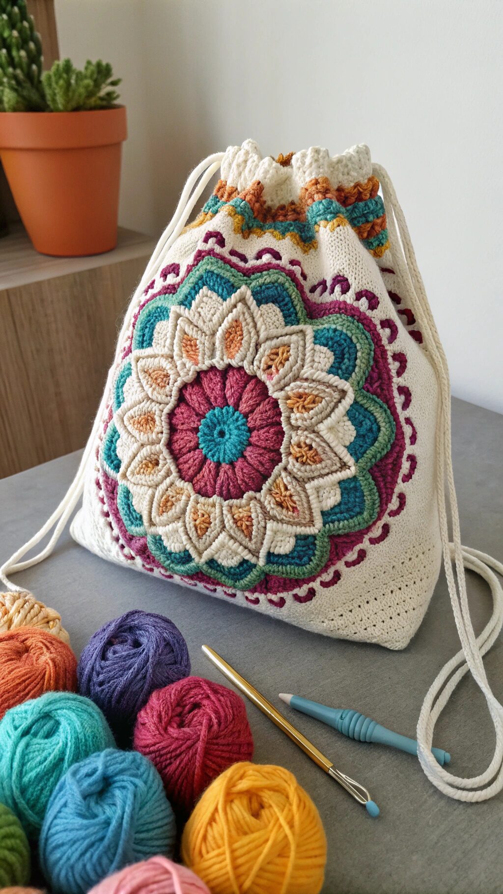 Vibrant Mandala Bag