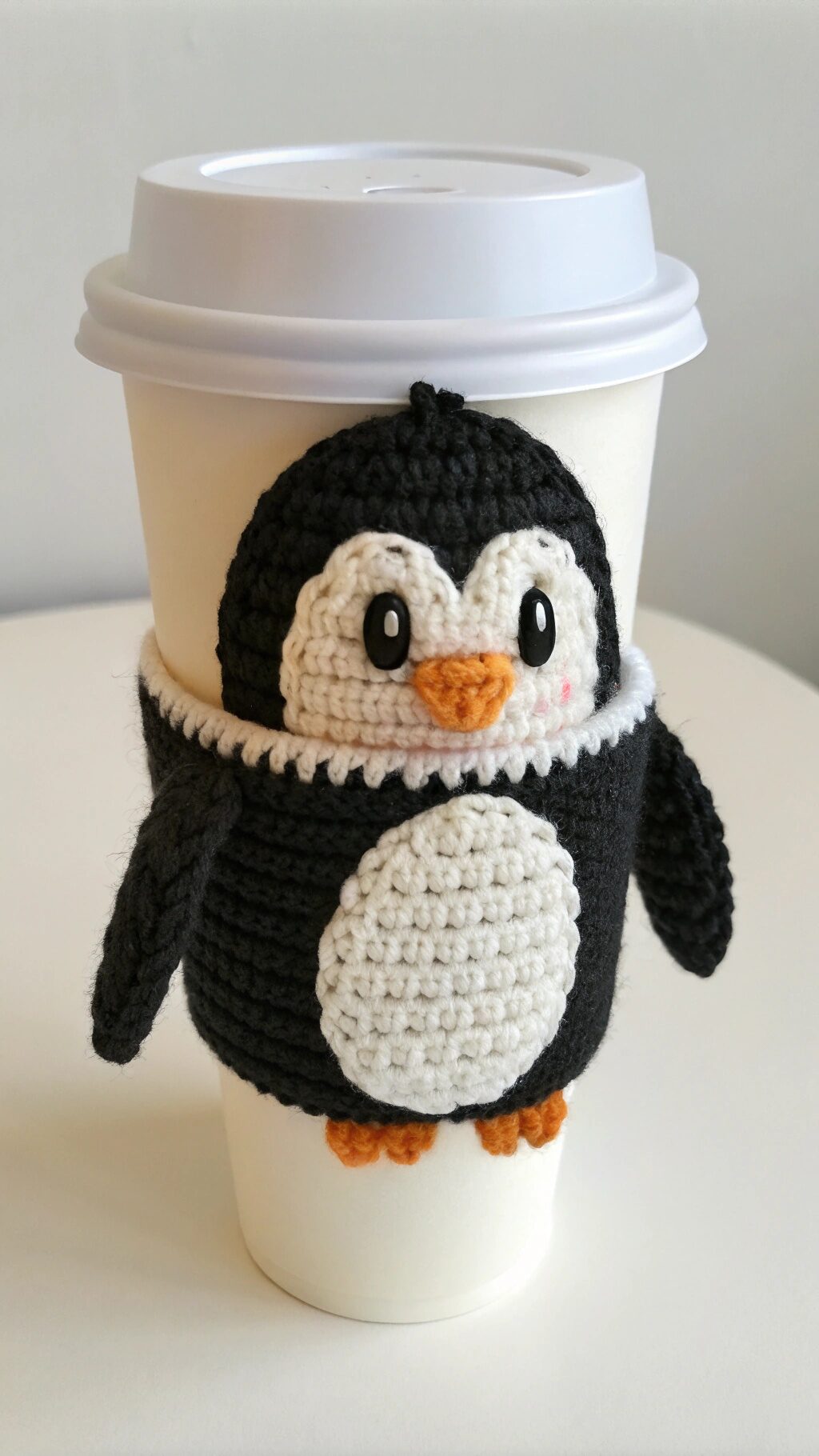 Penguin Coffee Cup Cozy