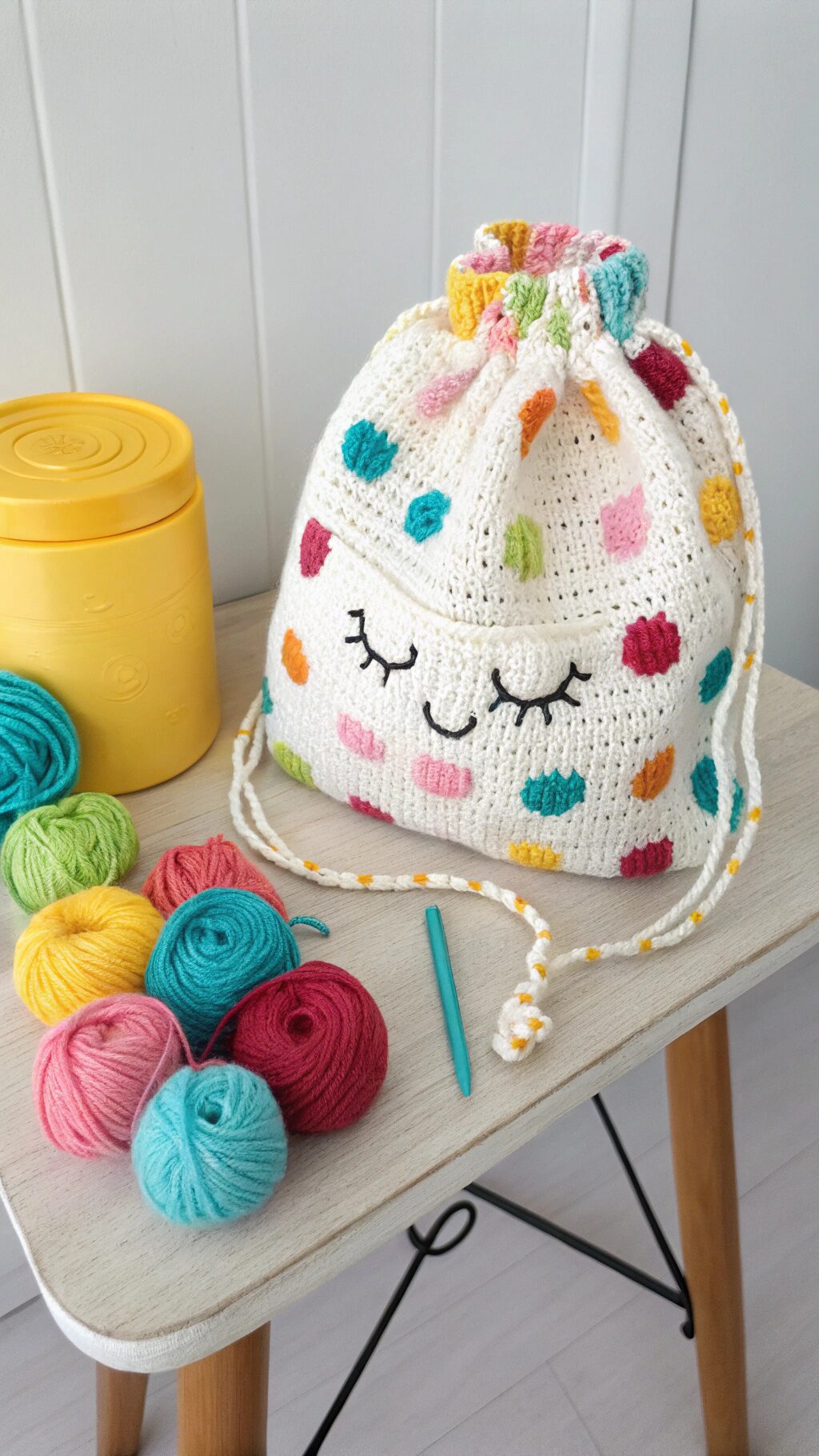 Kids' Playful Crochet Bag