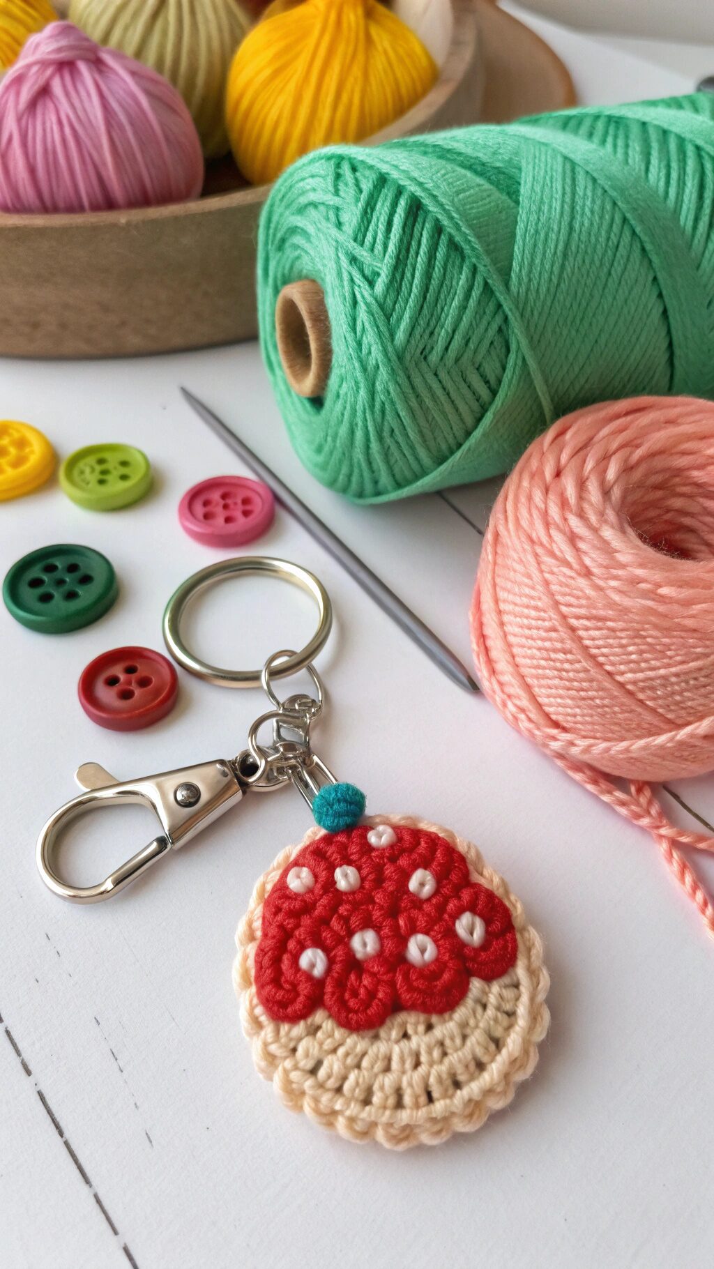 Tiny Crochet Keychain