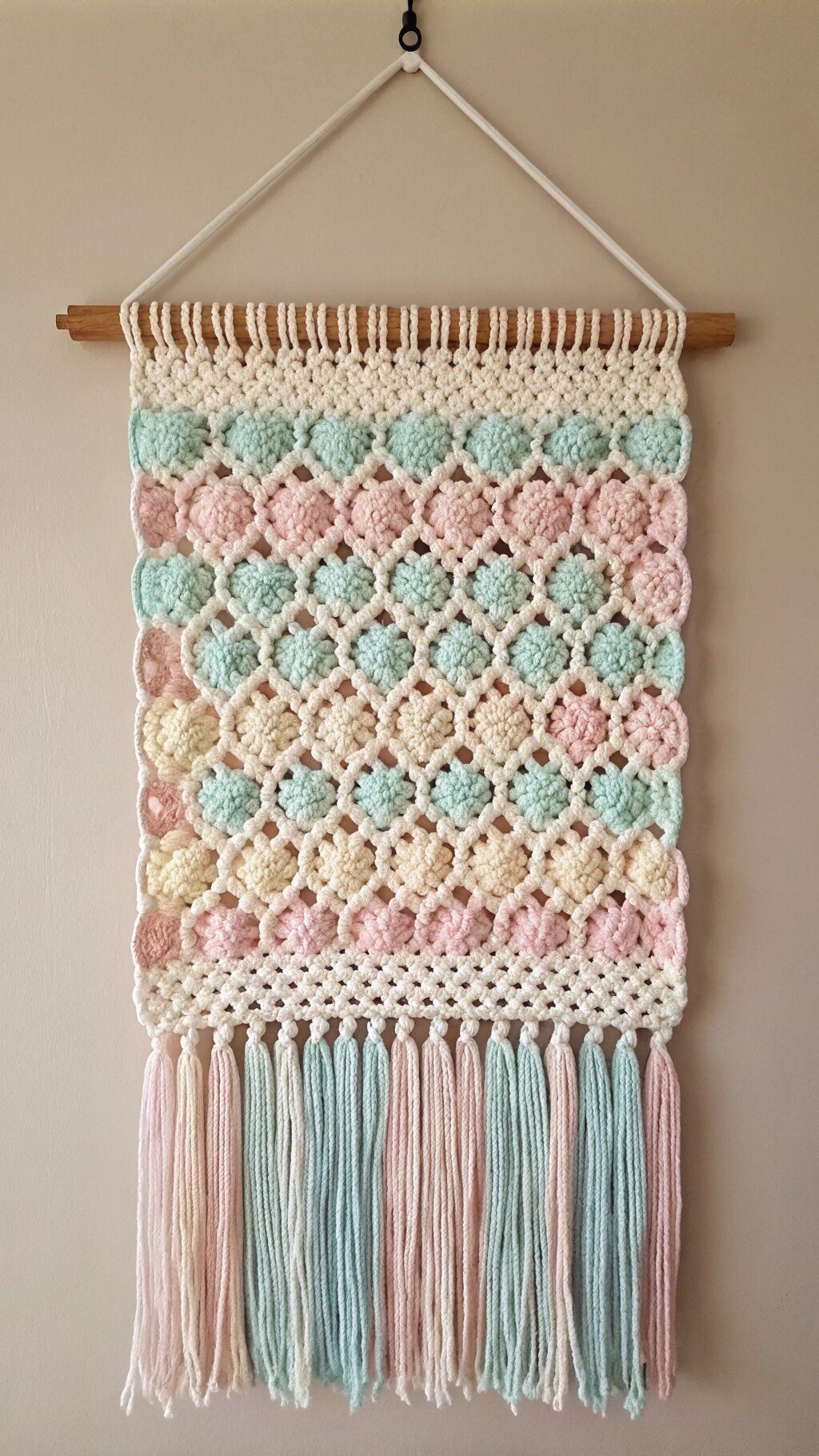 Puff Stitch Wall Hanging
