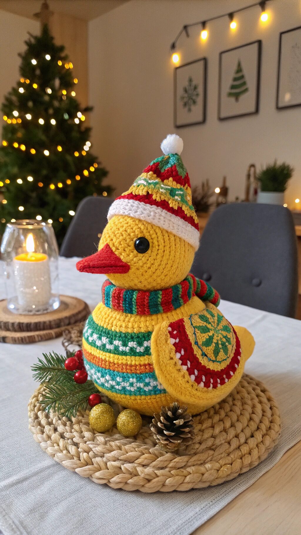Festive Duck Table Centerpiece