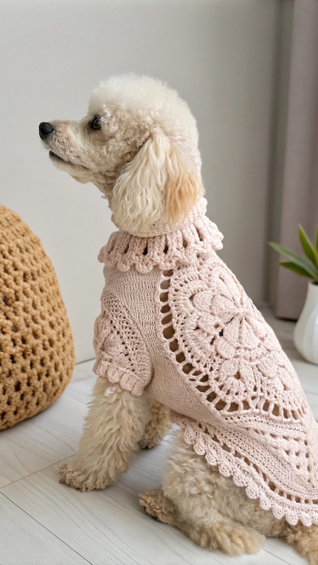 Elegant Lace Crochet Sweater