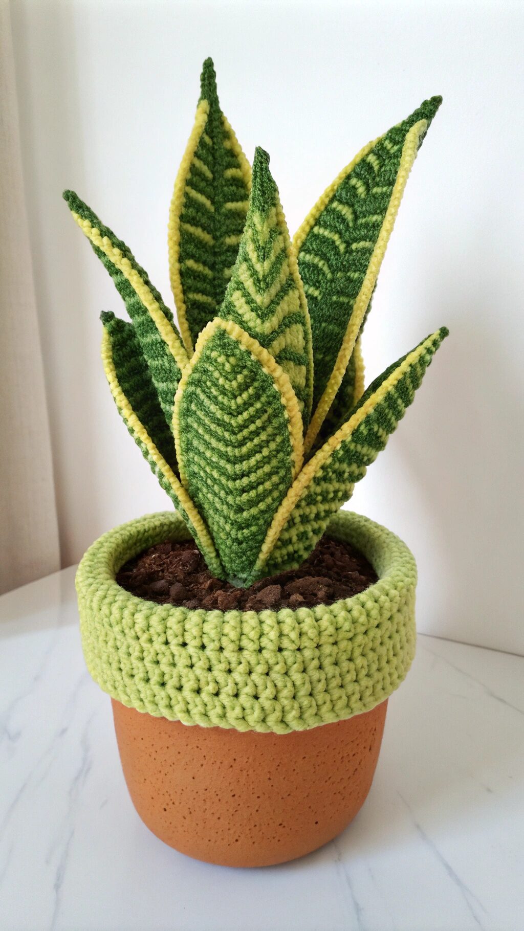 Crochet Snake Plant