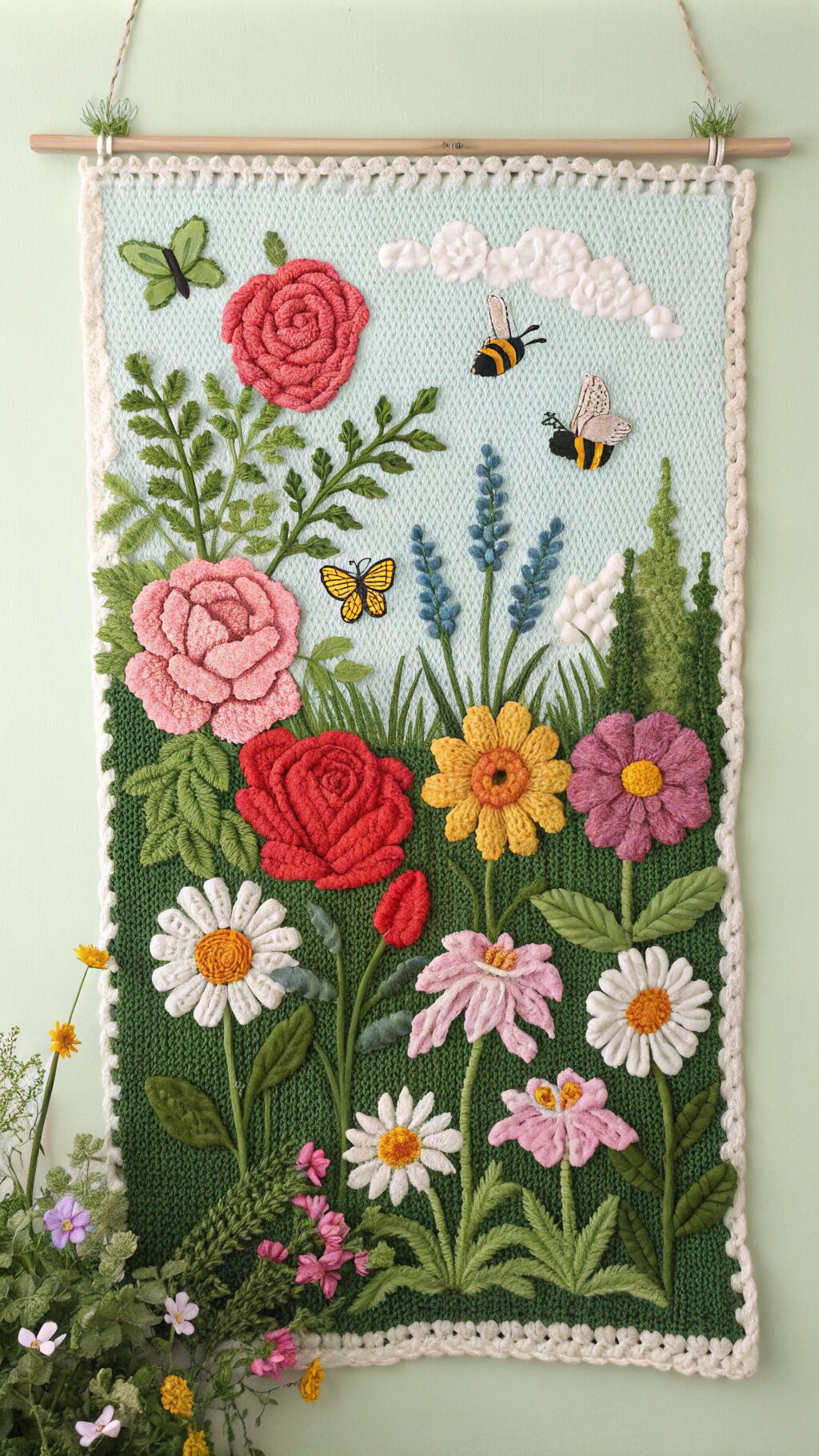 Floral Garden Tapestry