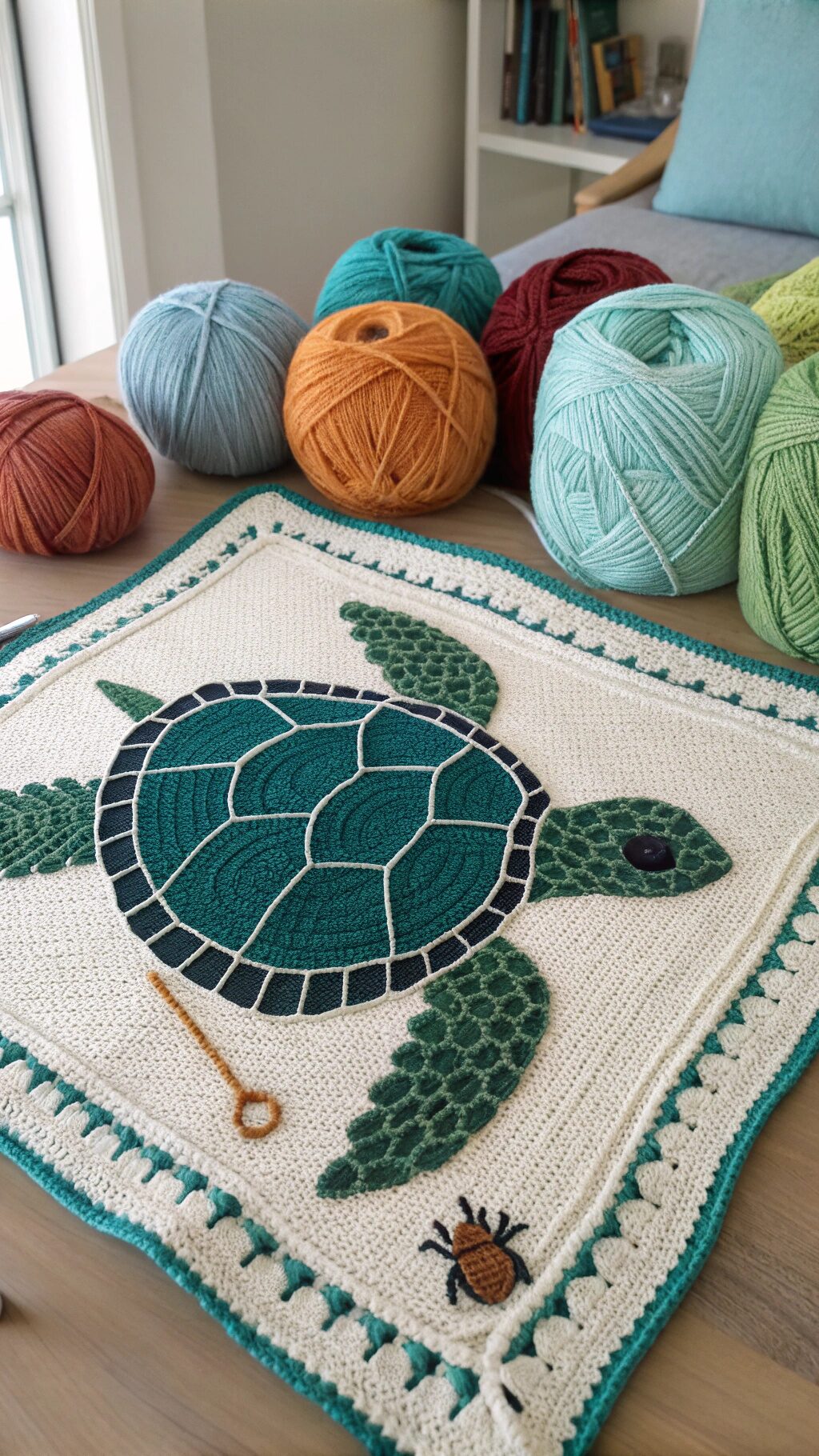 Crochet Sea Turtle Blanket