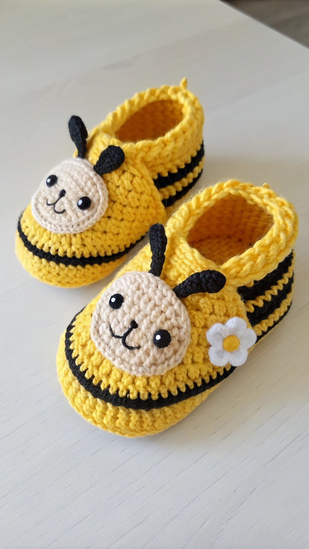 Bee Baby Booties
