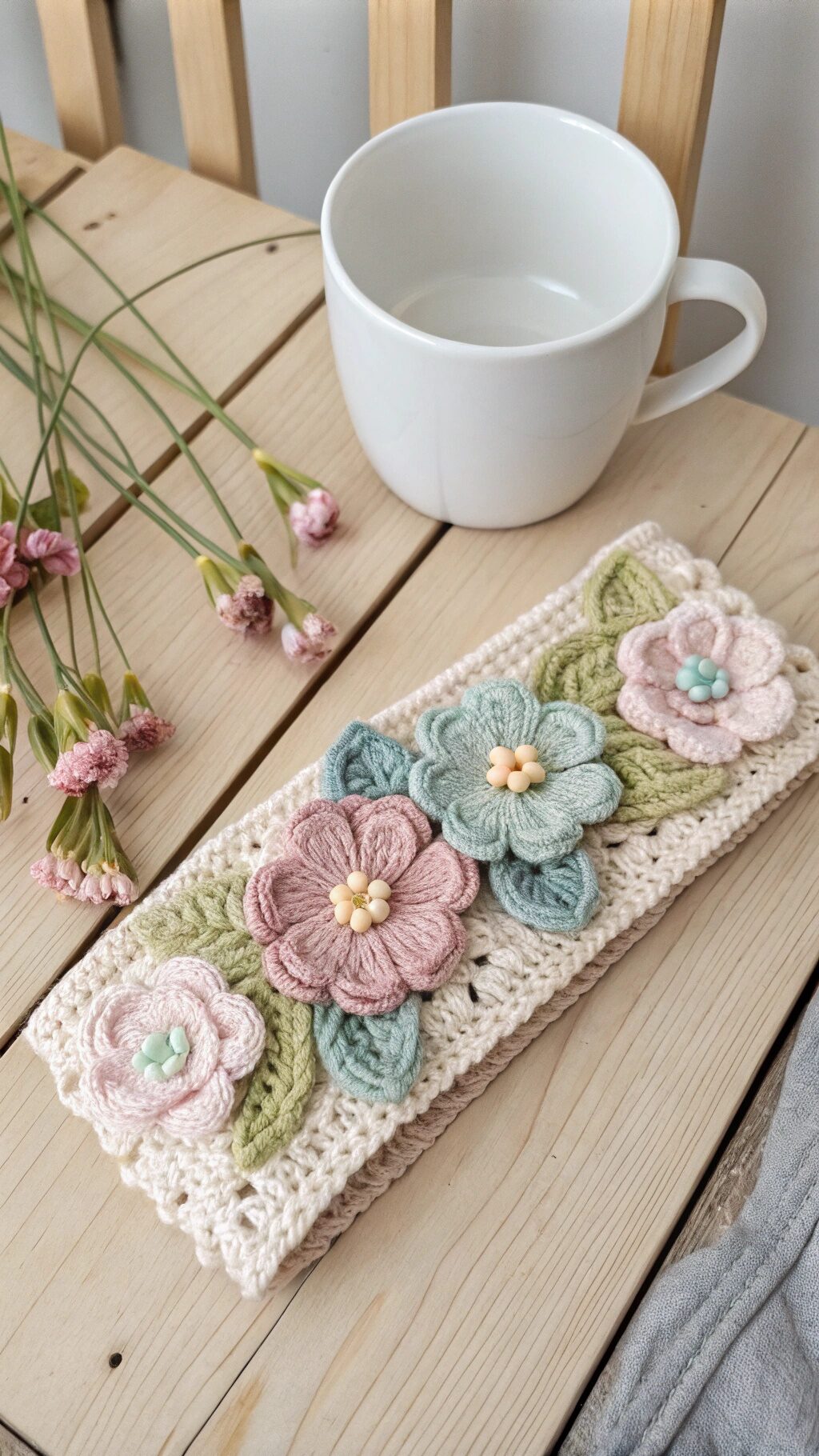 Vintage Floral Ear Warmer