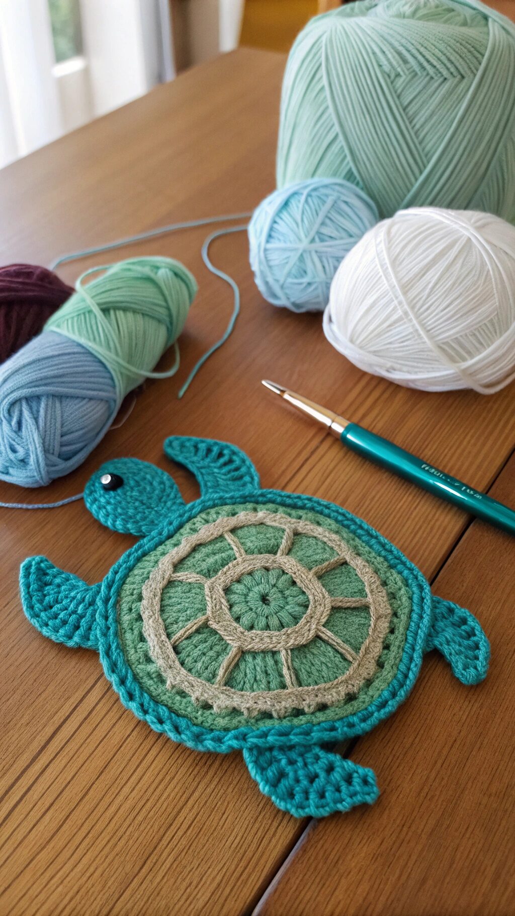 Sea Turtle Coaster Pattern