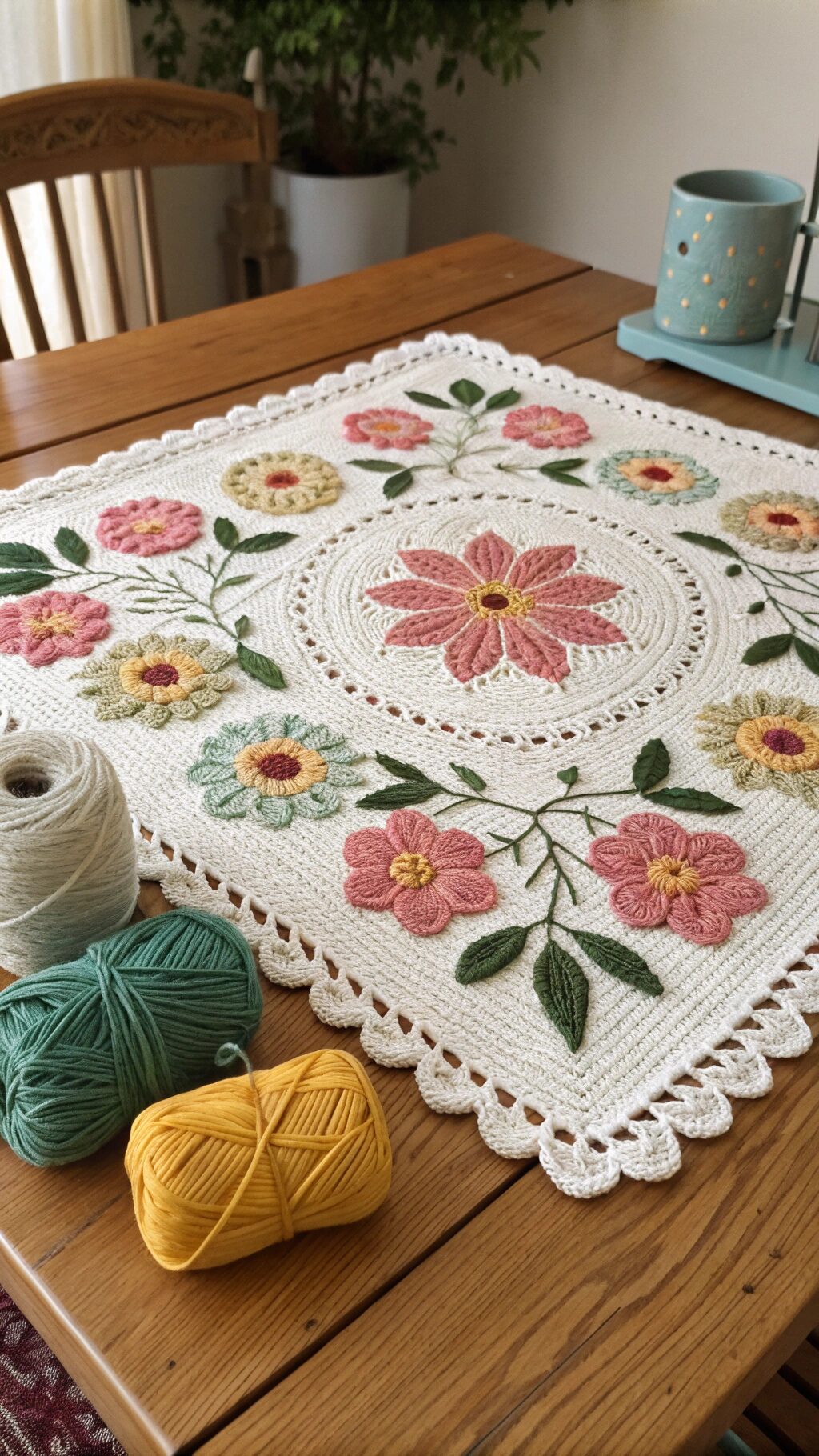 Elegant Floral Pattern Crochet
