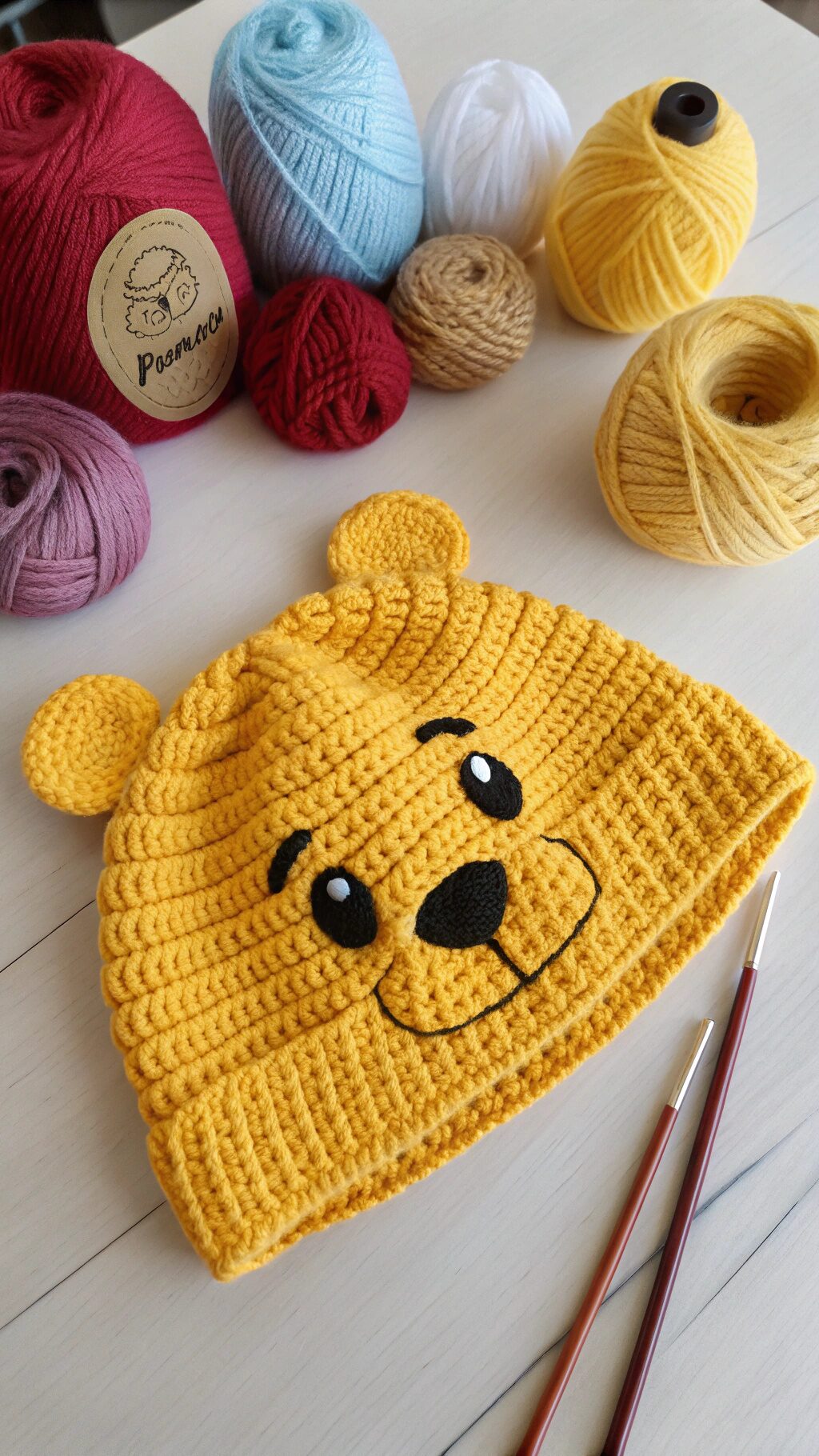 Pooh Bear Hat Pattern