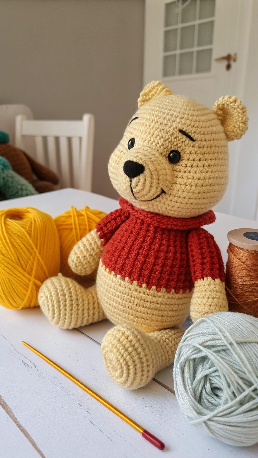 Crochet Pooh Bear Lovey