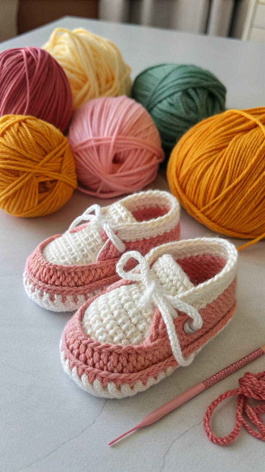 Chunky Knit Baby Boots