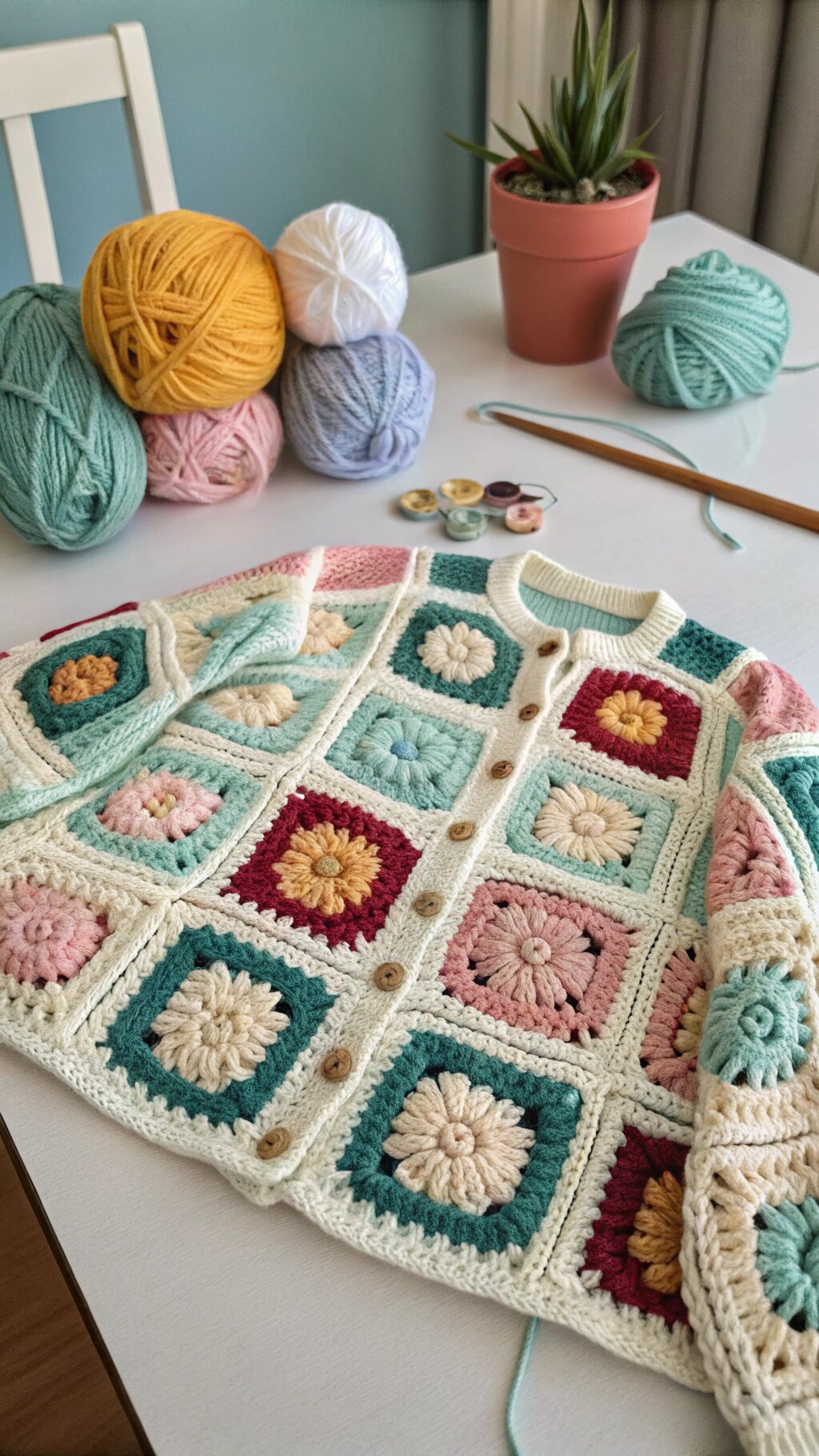 Granny Square Sweater