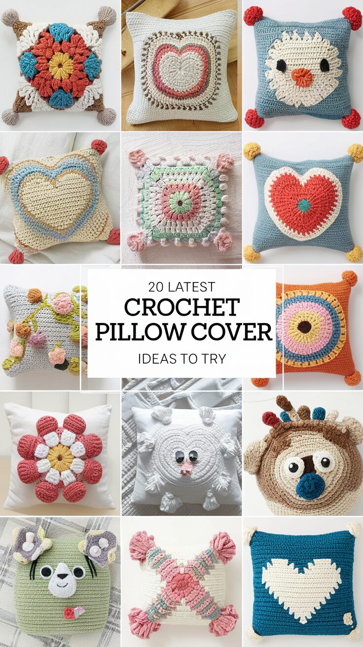 Crochet Pillow Cover Ideas