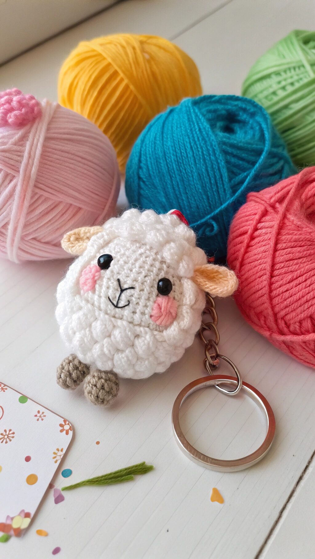Charming Sheep Keychain