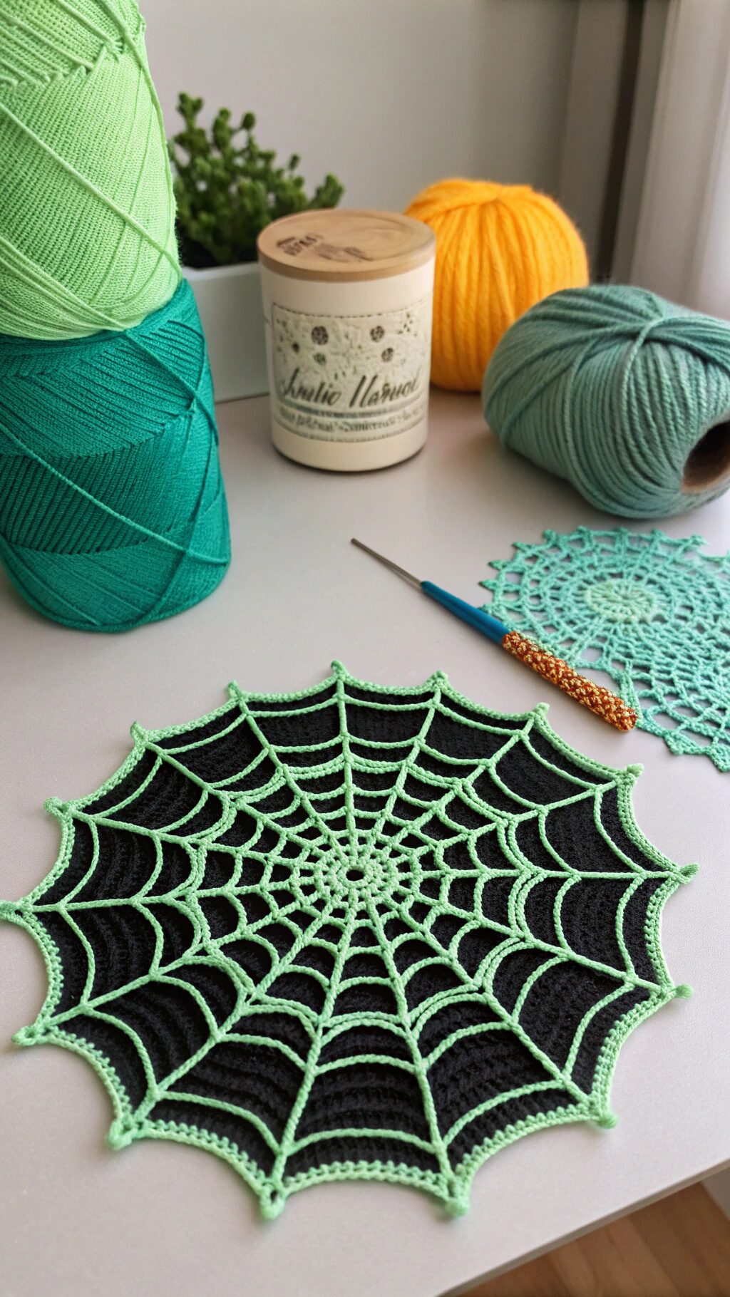 Glow-in-the-Dark Spider Web