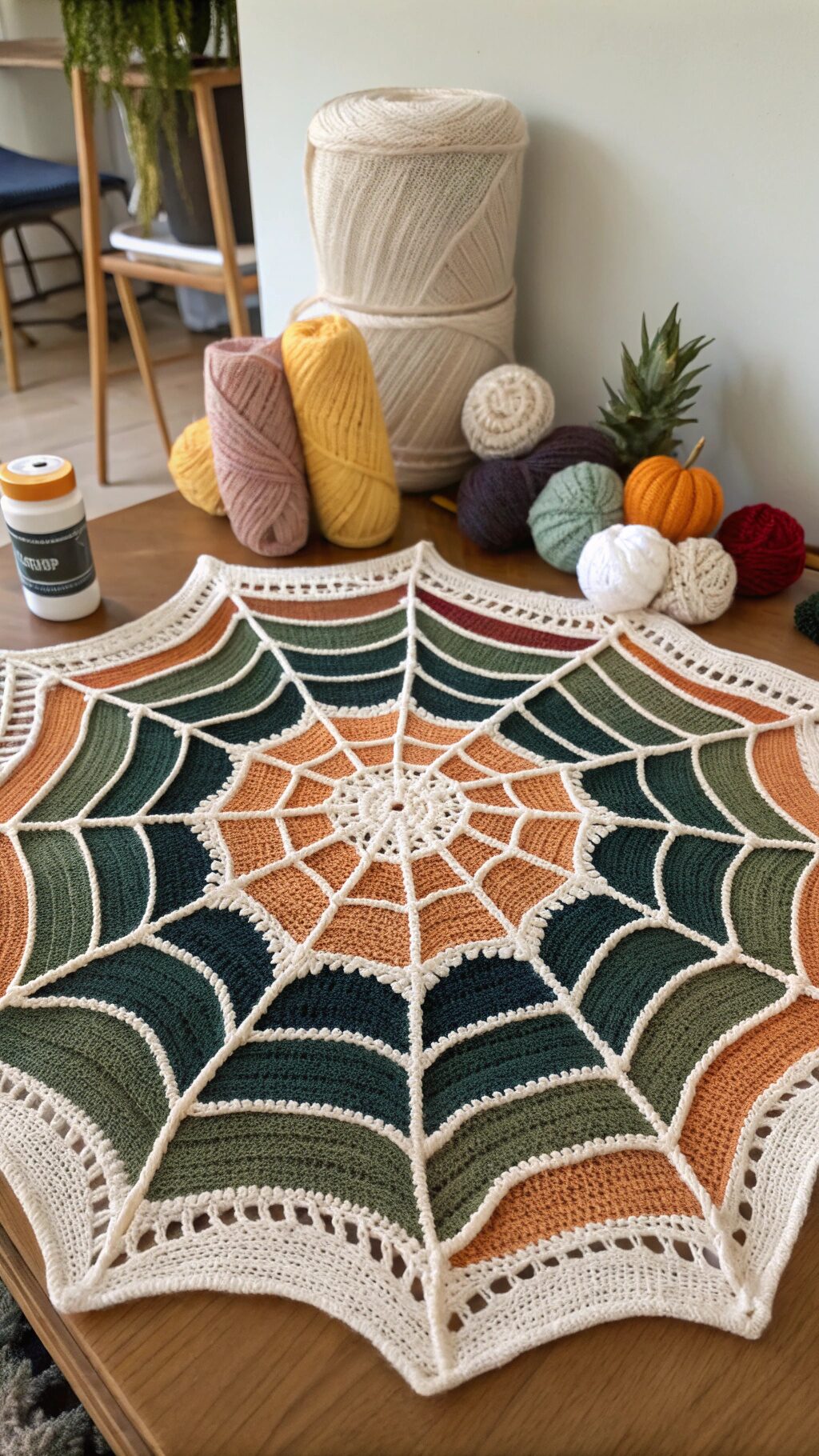 Elegant Spider Web Blanket