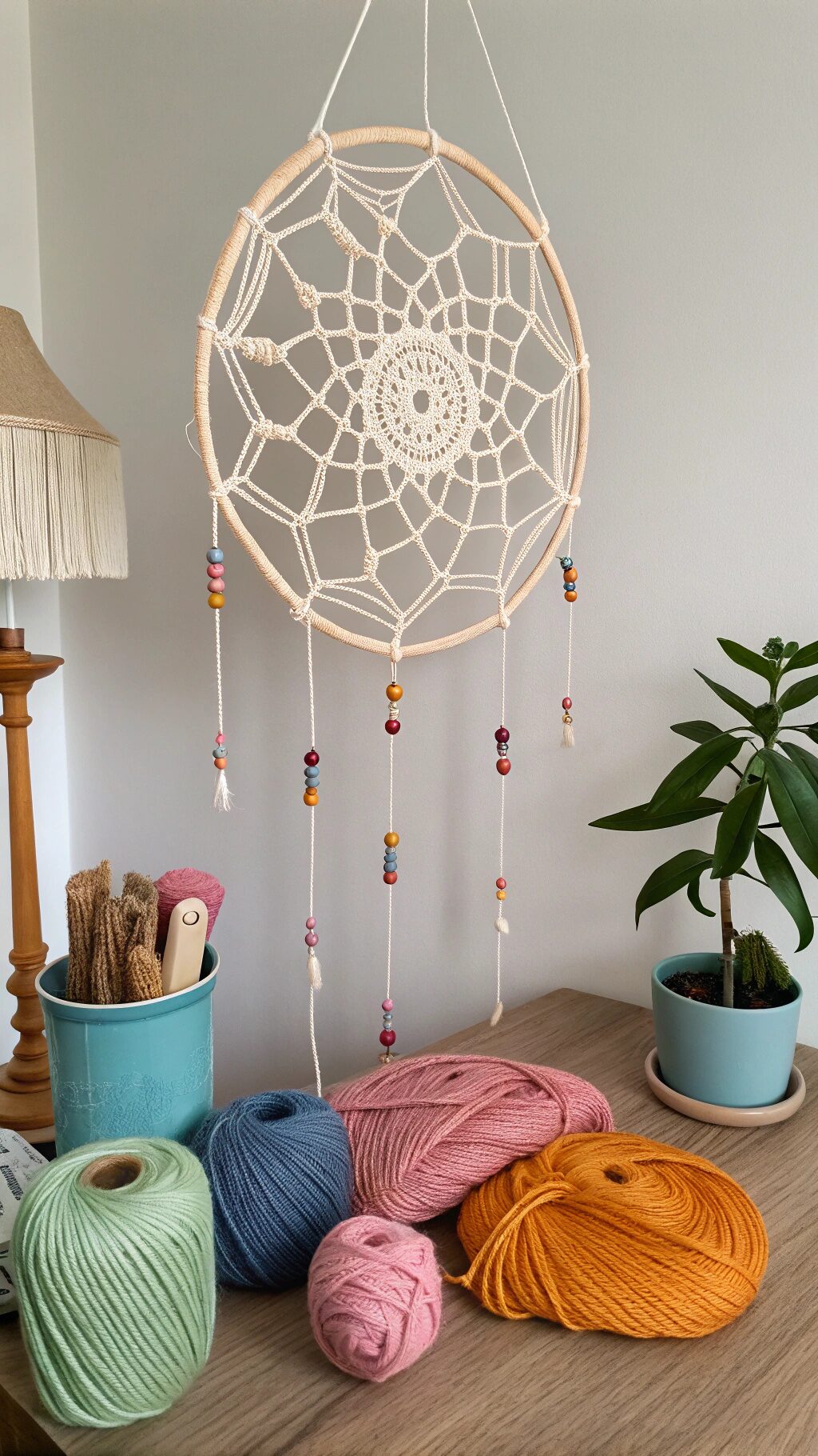 Crochet Spider Web Mobile