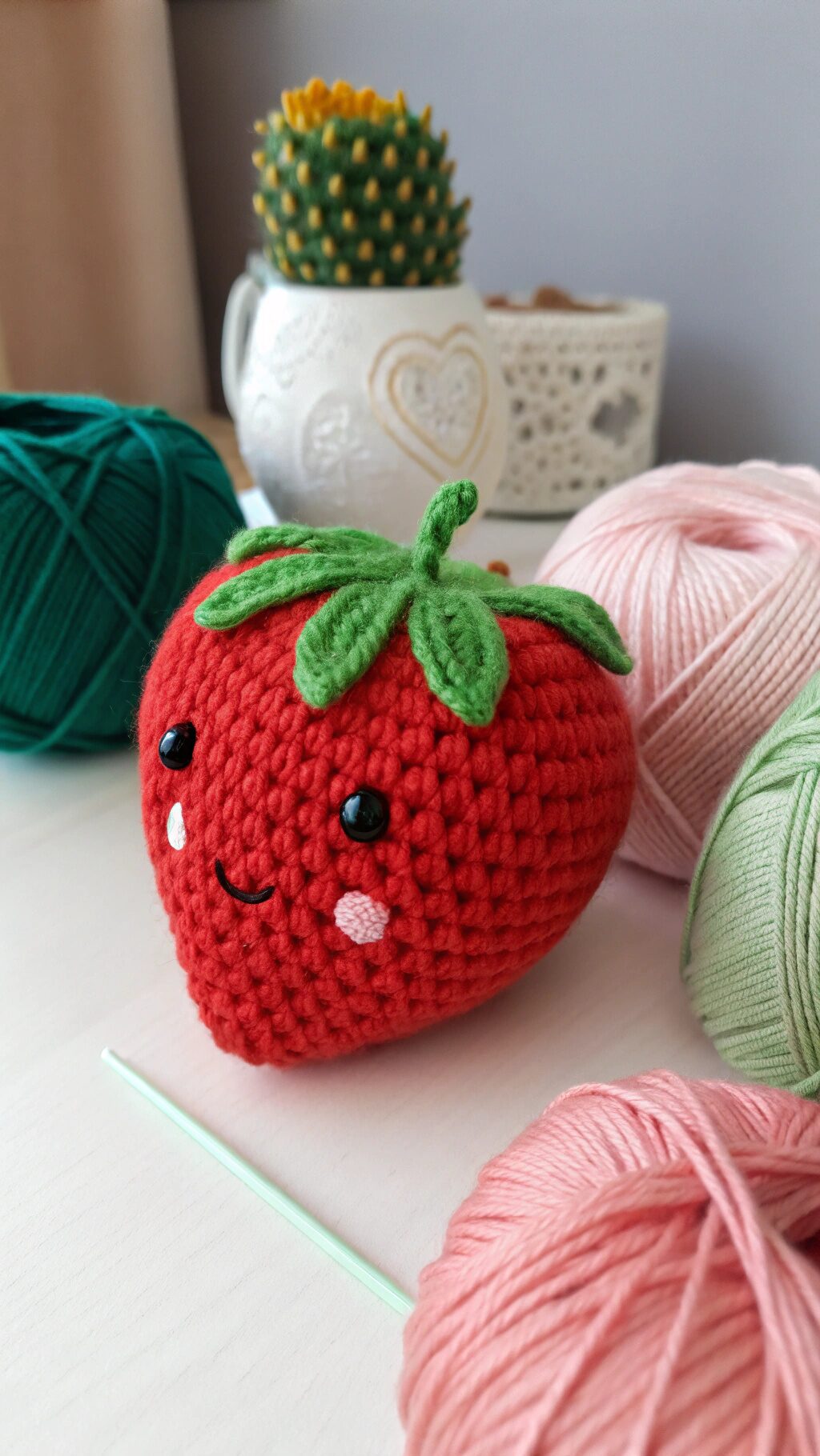 Easy Strawberry Keychain