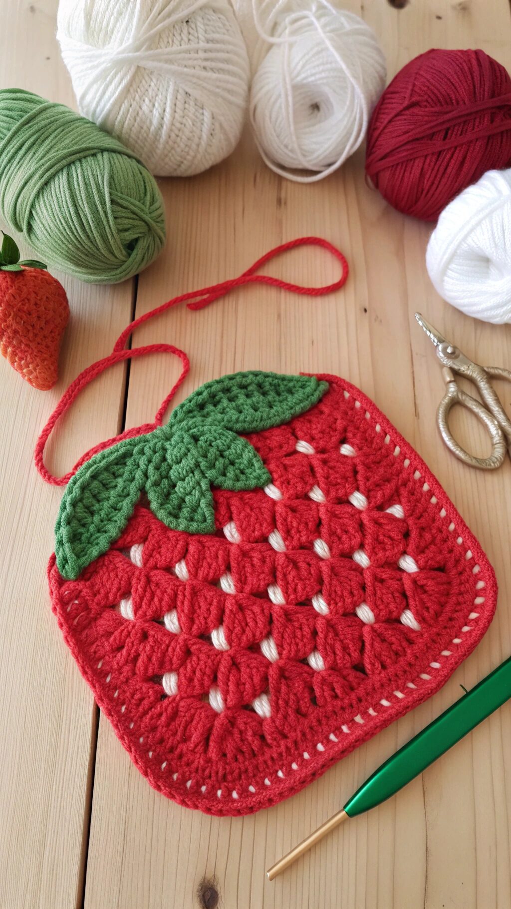 Strawberry Potholder Instructions
