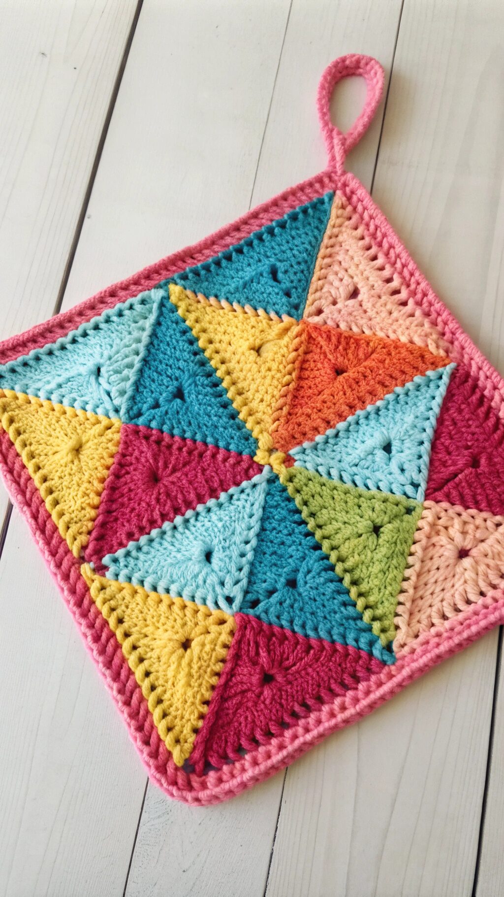 Geometric Pattern Potholder