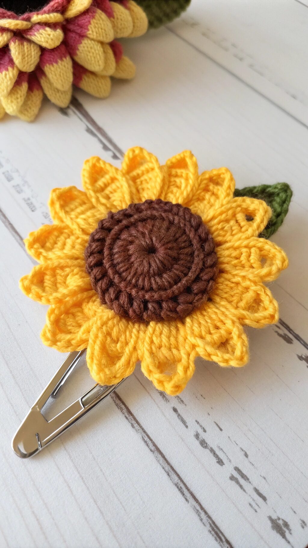 Sunflower Hair Clip Design