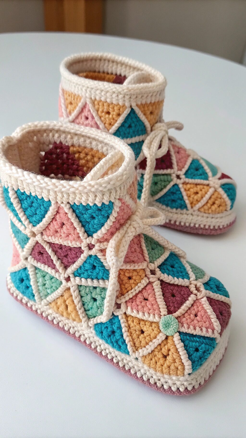 Modern Geometric Booties