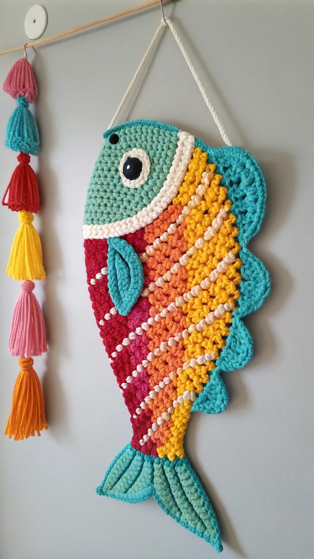 Textured Fish Wall Hanging