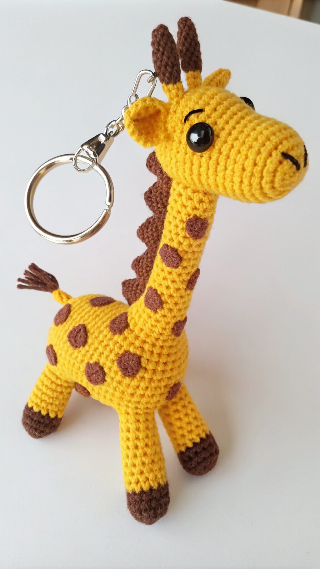 Crochet Giraffe Keychain