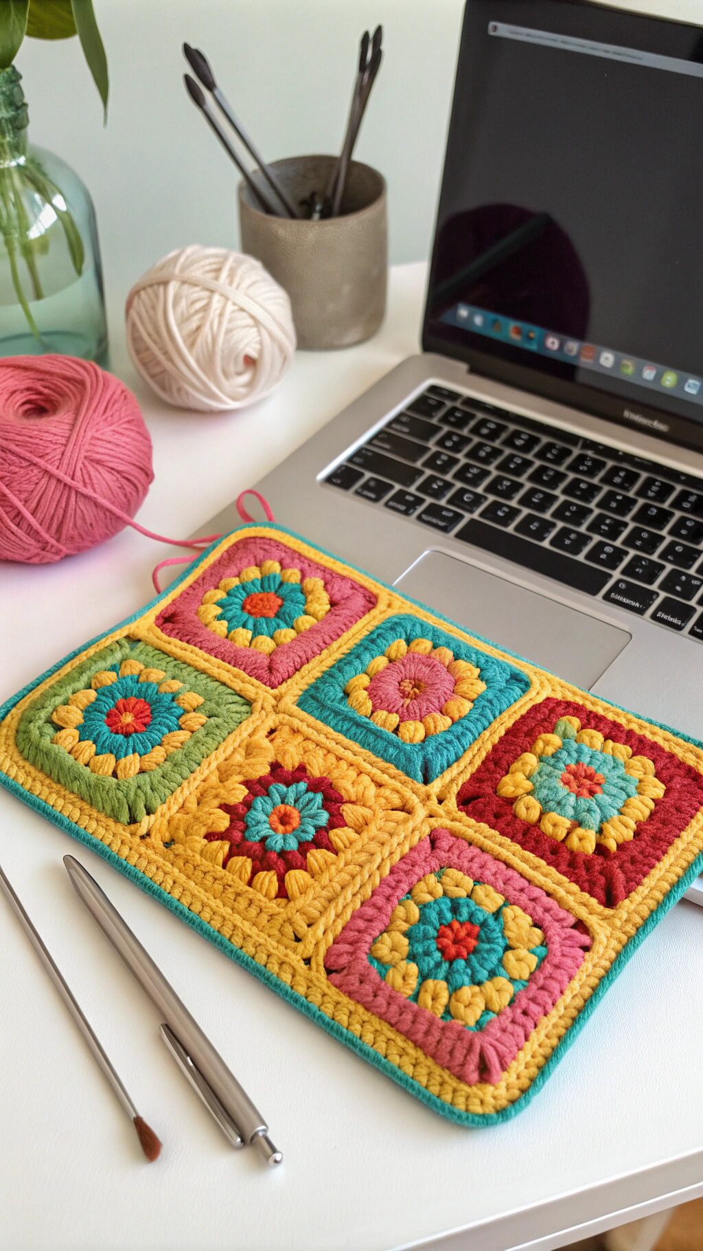 Granny Square Laptop Sleeve