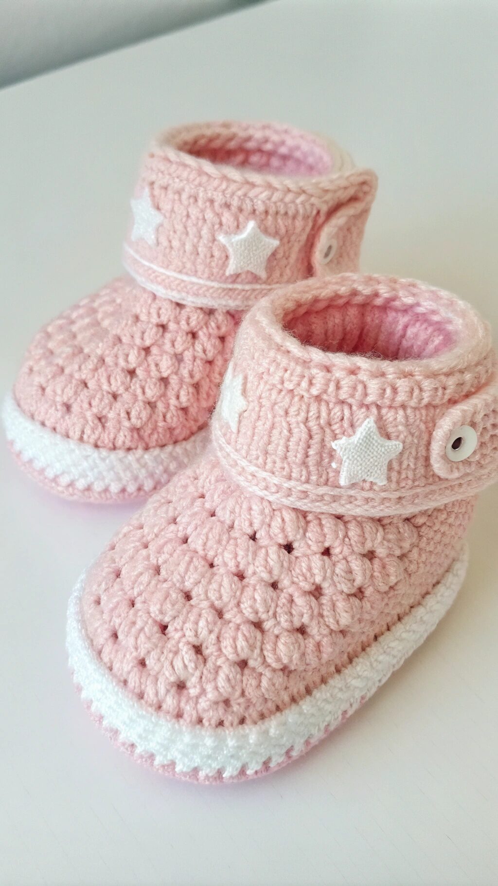 Star Stitch Baby Booties