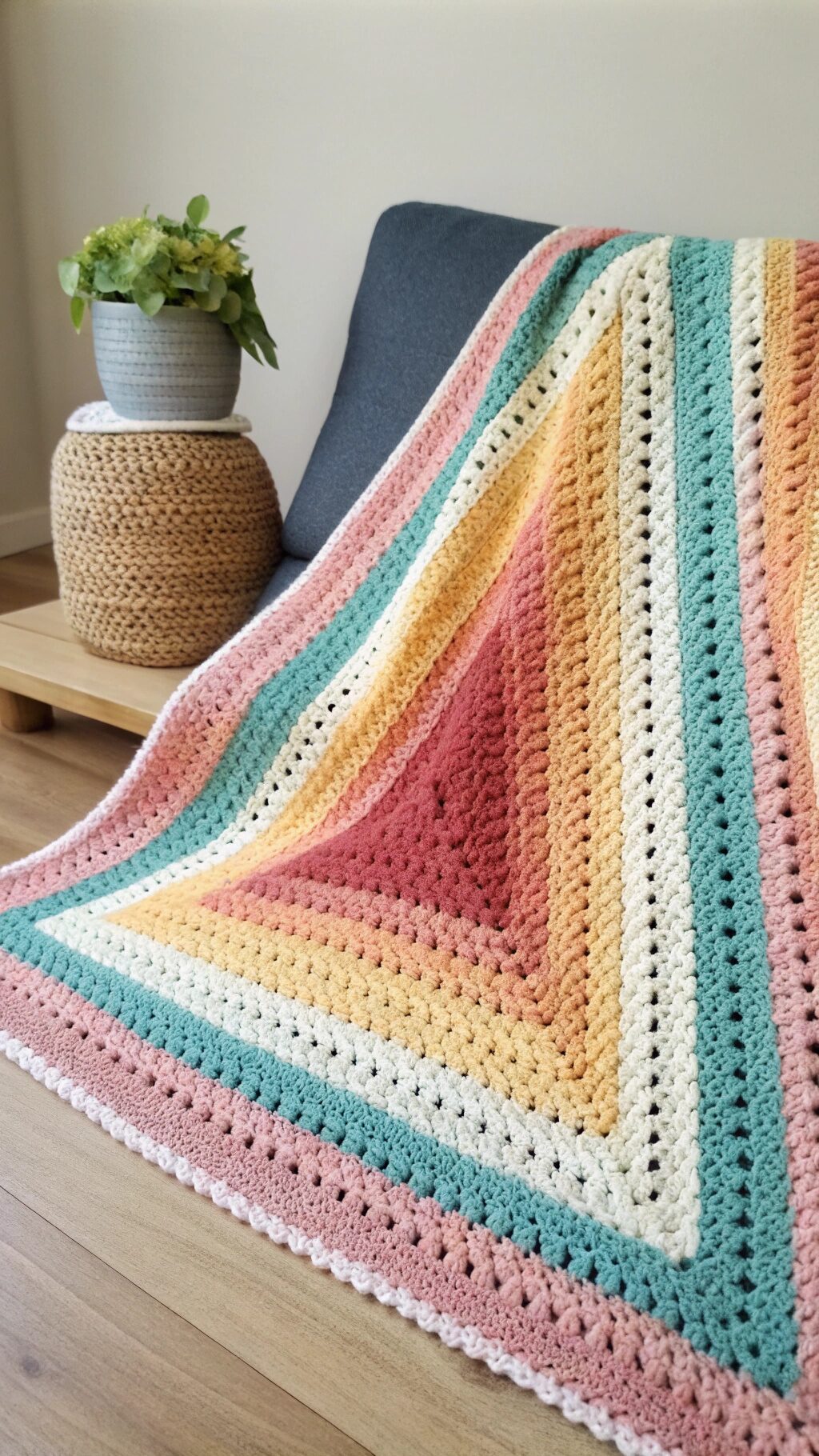 Striped Triangle Blanket