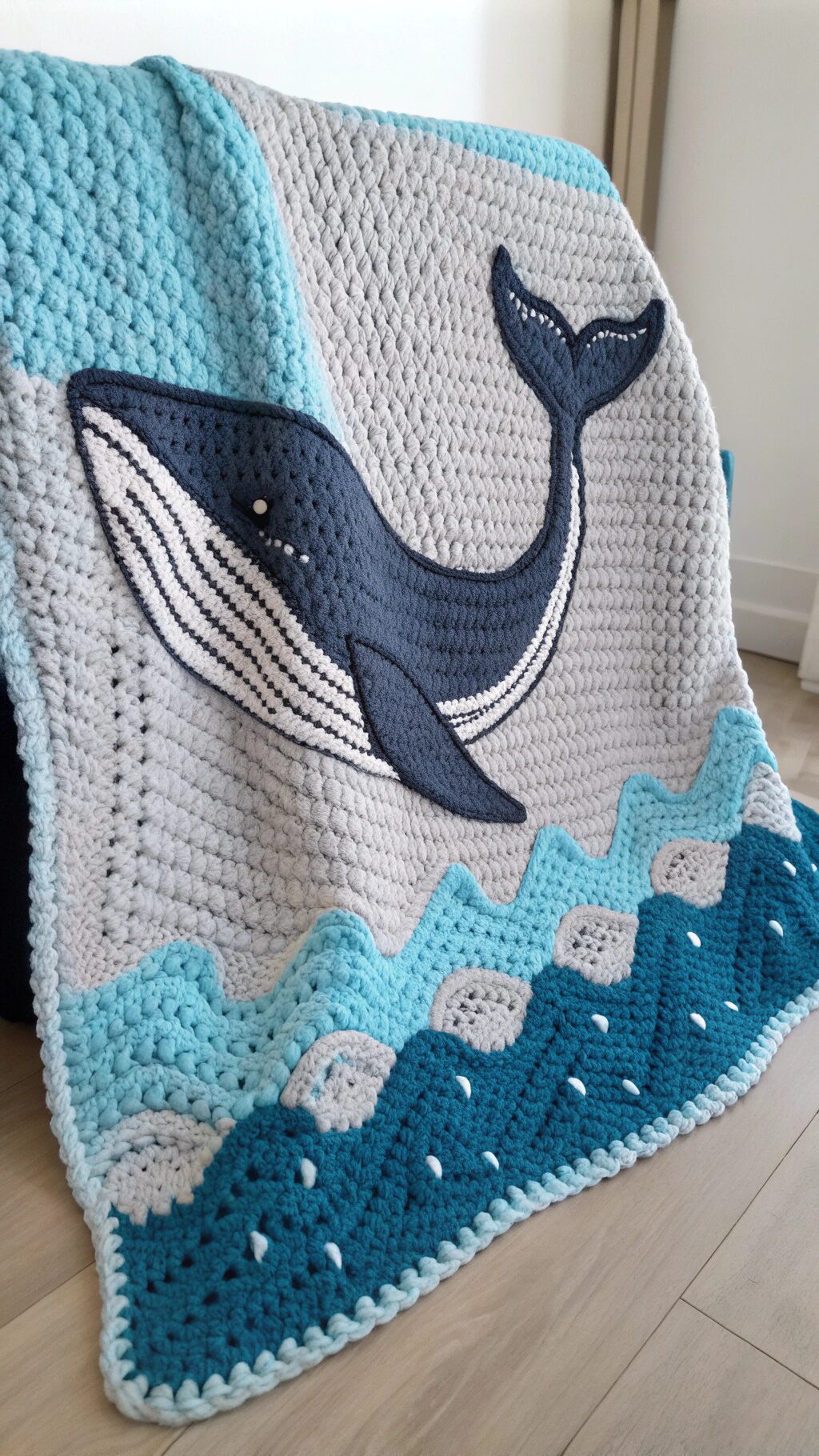Whale Lovey Security Blanket