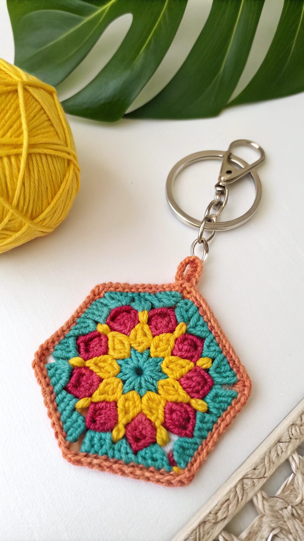 Geometric Pattern Keychains
