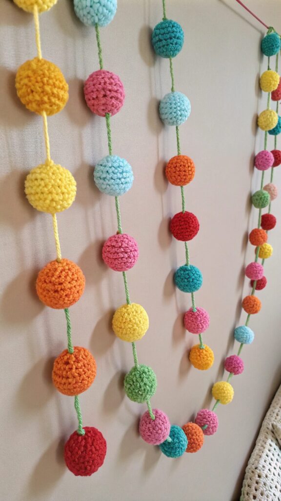 Whimsical Pom-Pom Garland