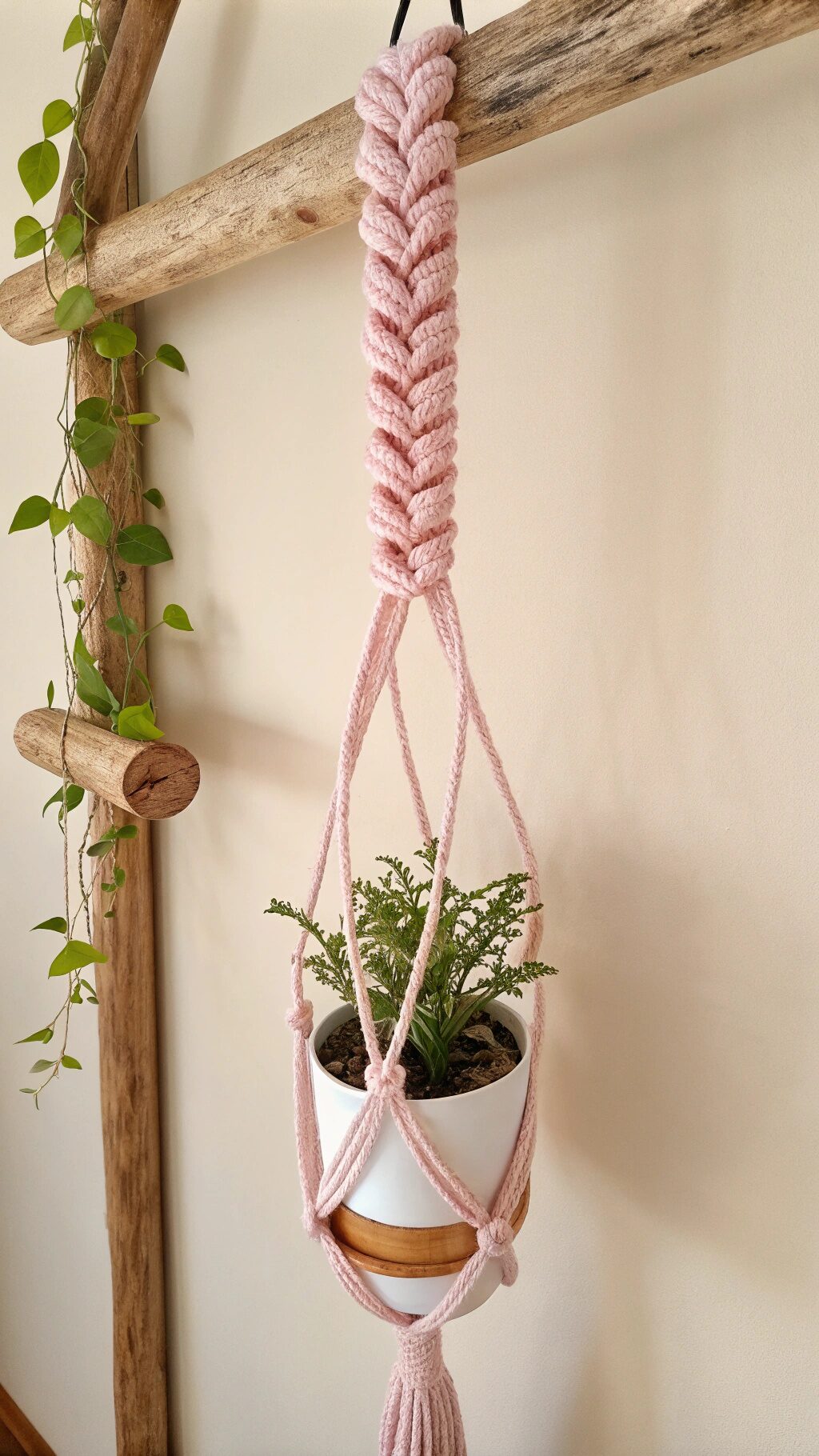 Whimsical Spiral Plant Hanger